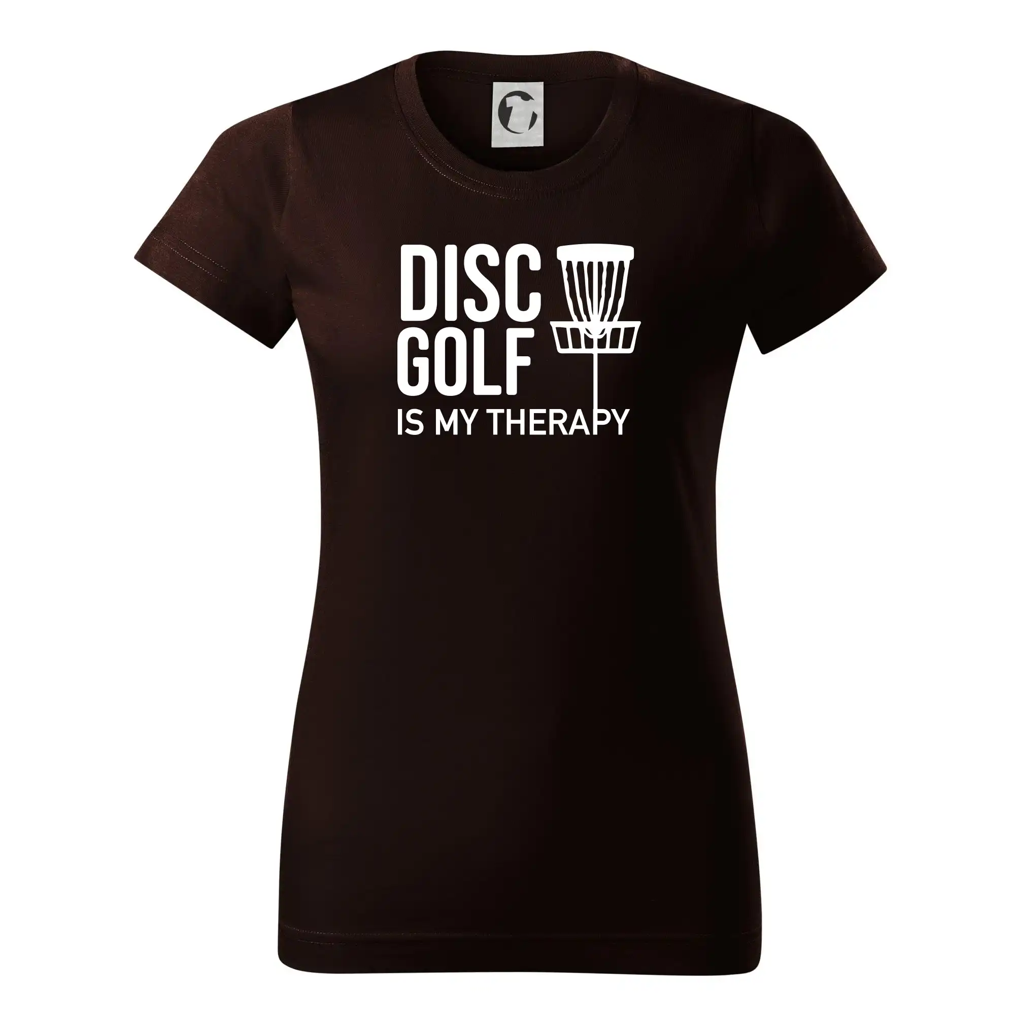 Disc golf is my therapy - Dámske tričko basic - ľahko voľnejšie a dlhšie