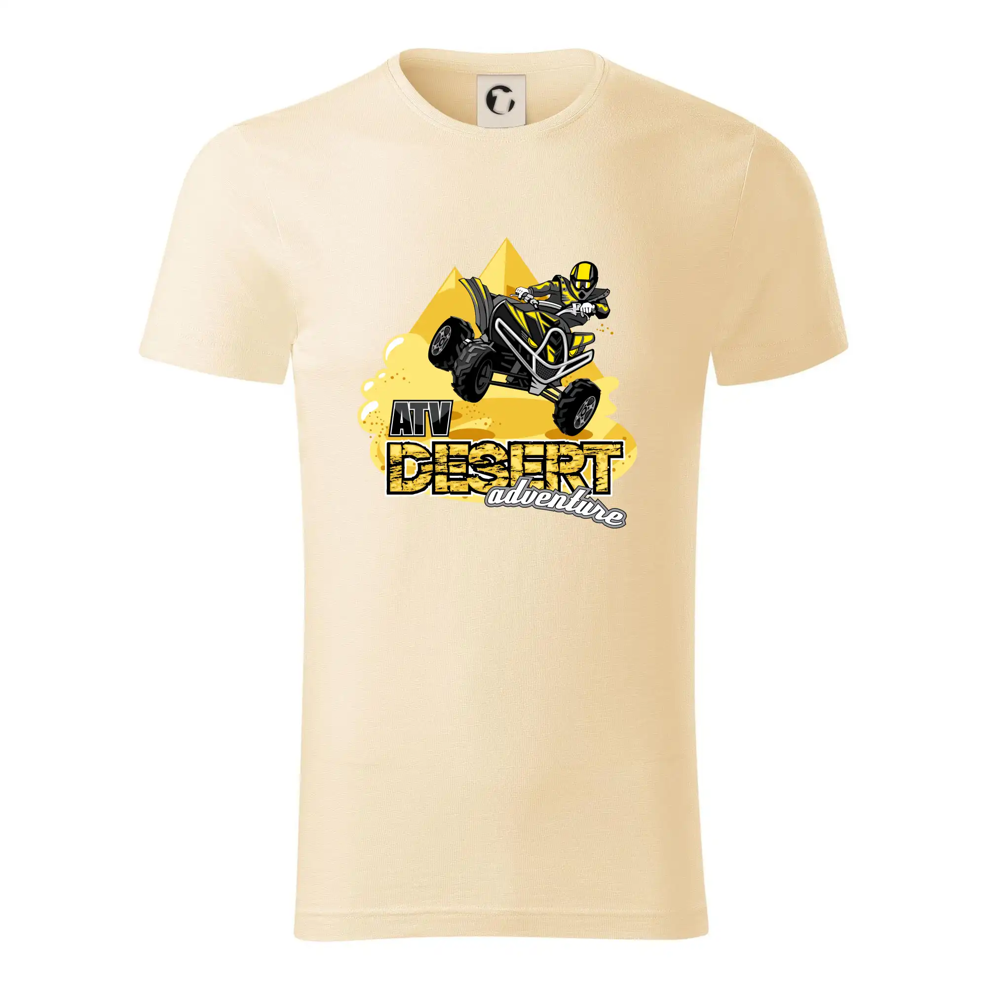 Tričko s štvorkolkou - ATV štvorkolka desert adventure - Tričko z organickej bavlny