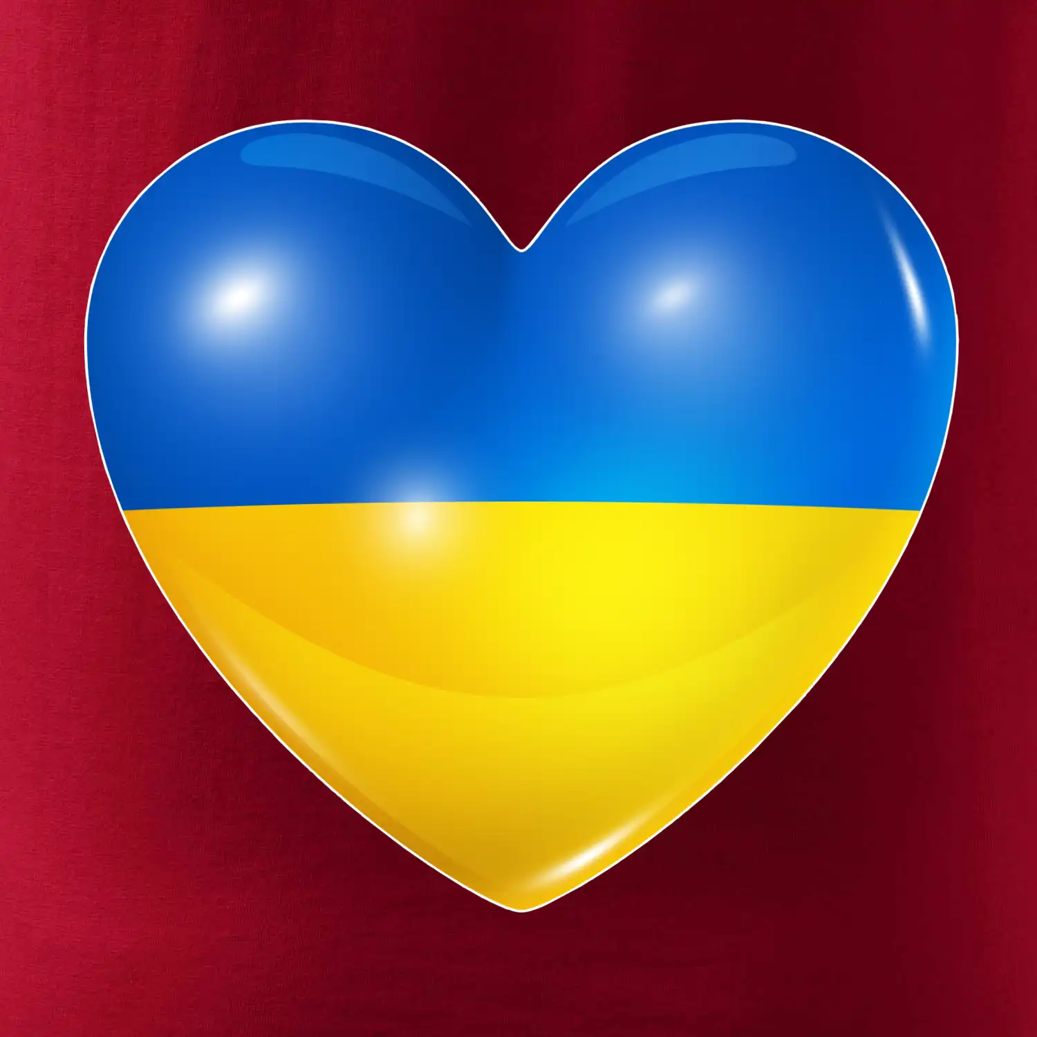 Ukrajina srdce vlajka
