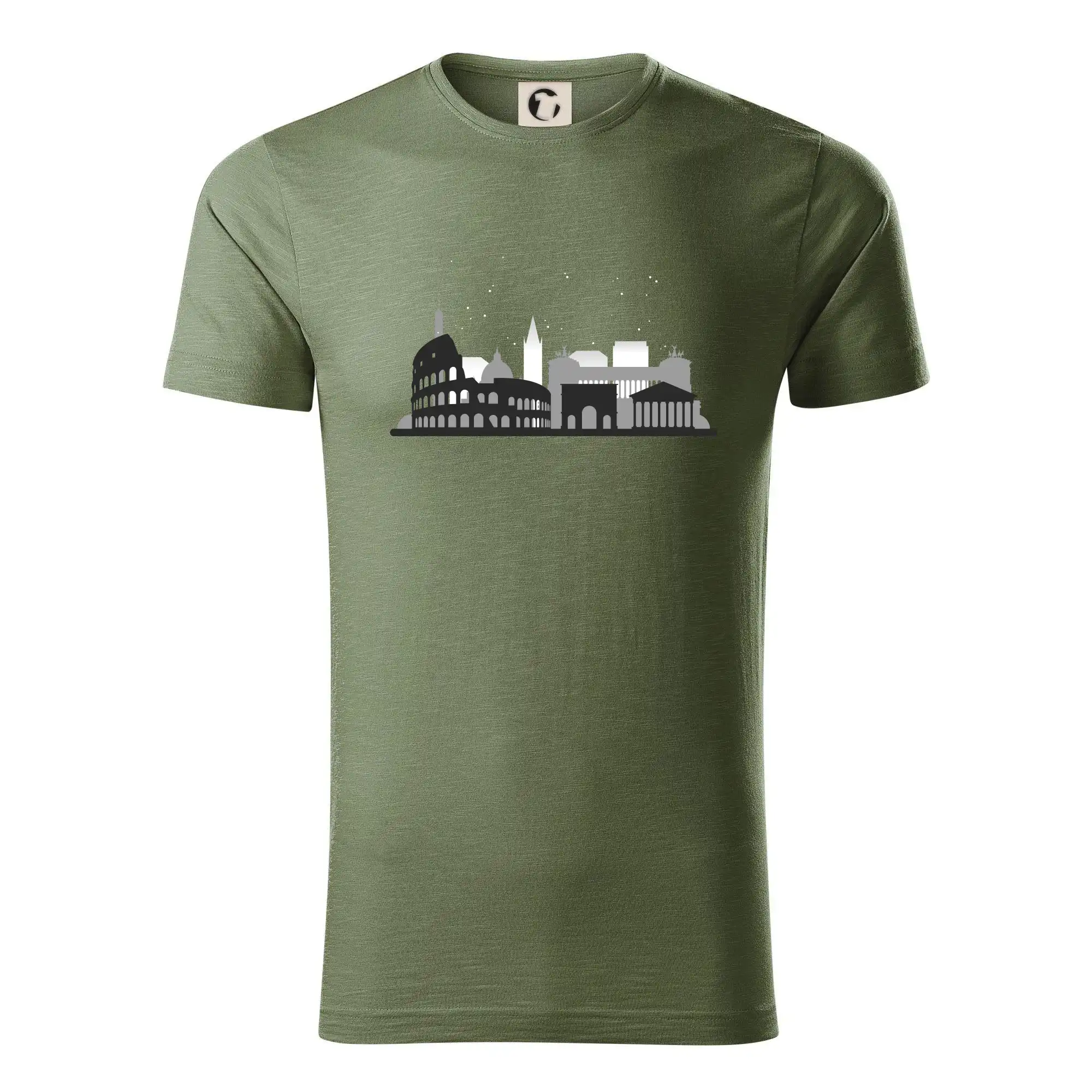 Tričká Taliansko - Rím silueta pamiatky - Tričko z organickej bavlny