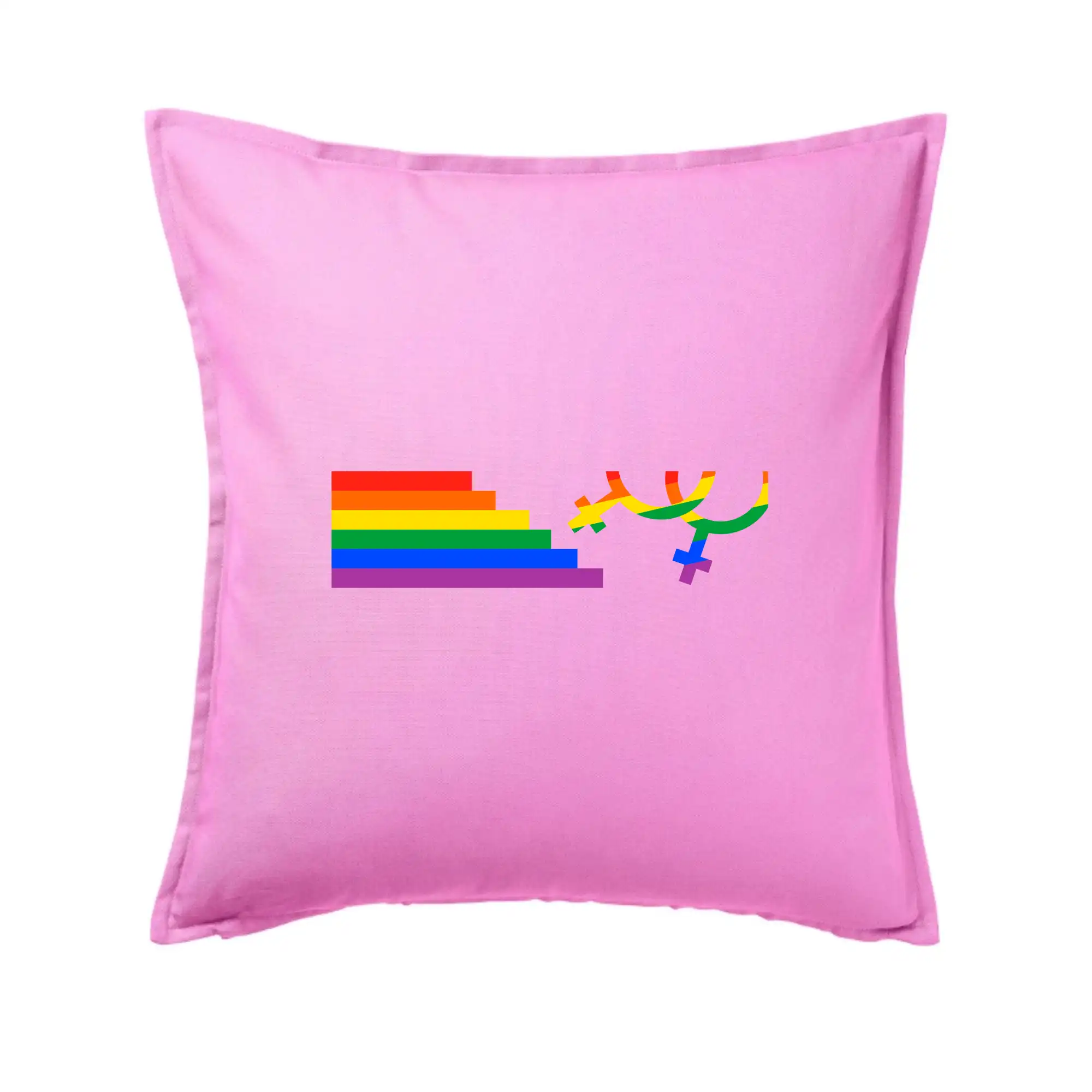 Tričká pre LGBT a Queer komunitu - Lesby symbol dúha - Vankúš 50x50