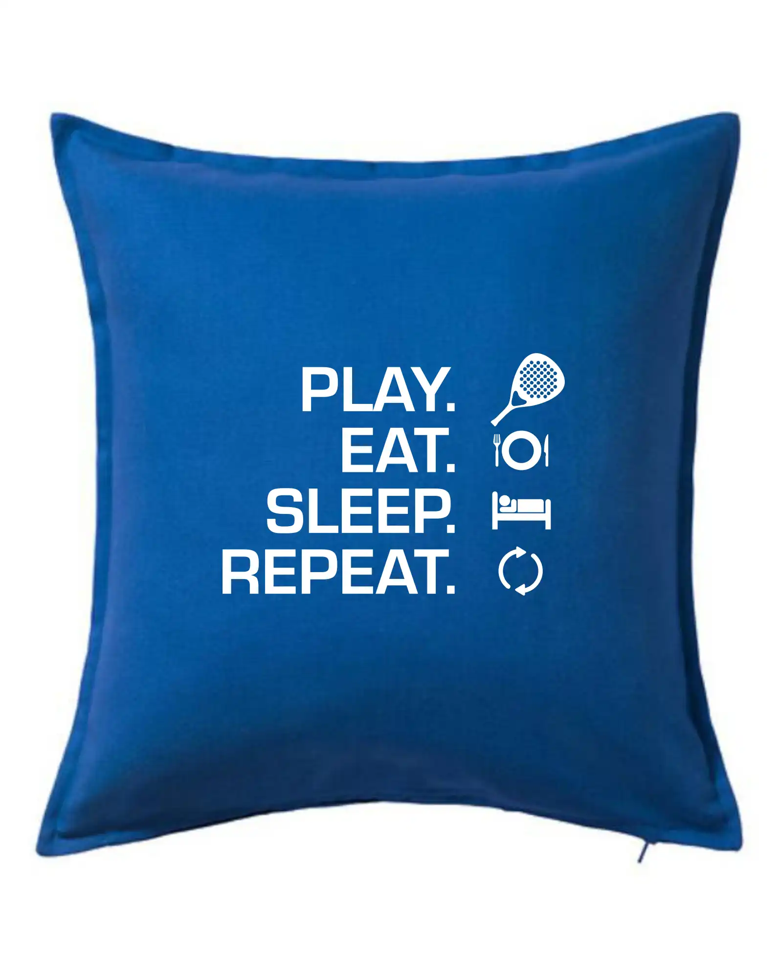 Tričká s motívmi Padel tenis - Play eat sleep repeat padel - Vankúš 50x50