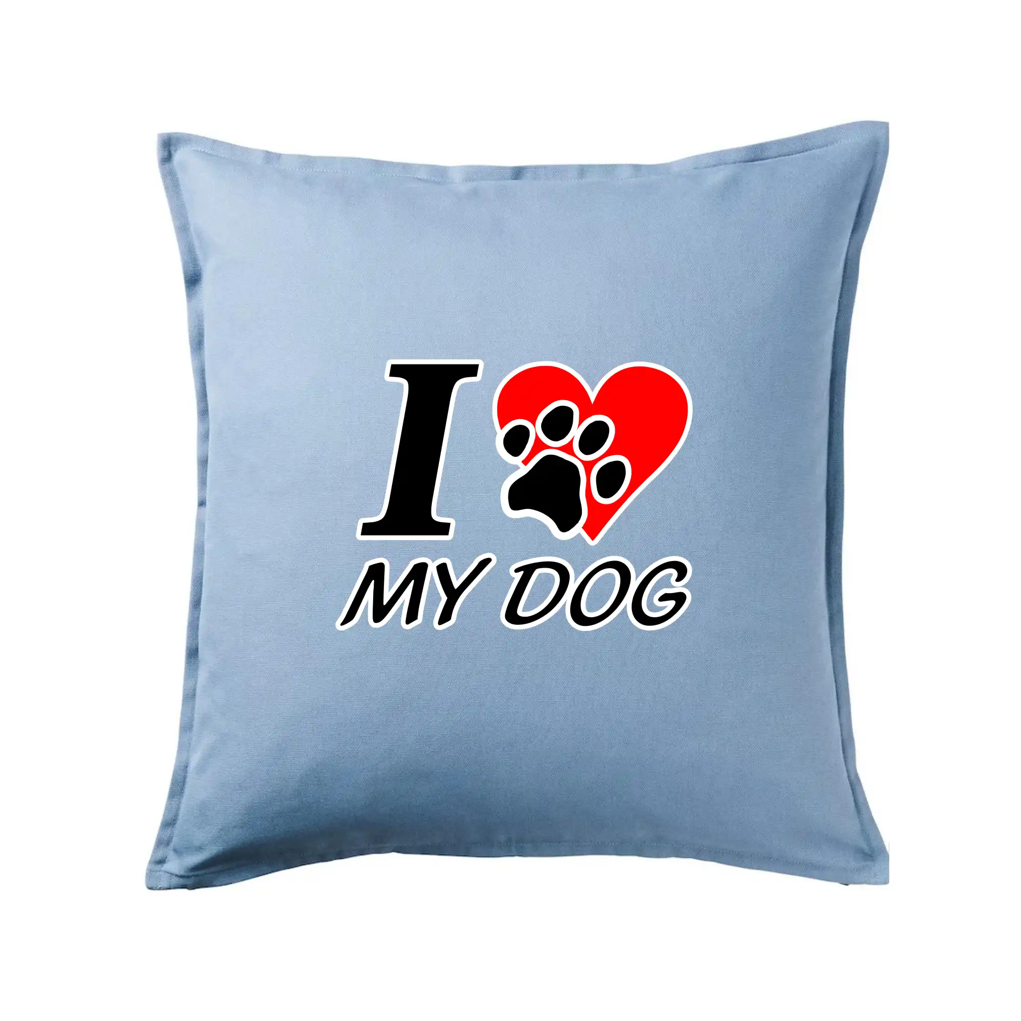 Ostatné psie plemená - I love my dog - nápis - Vankúš 50x50