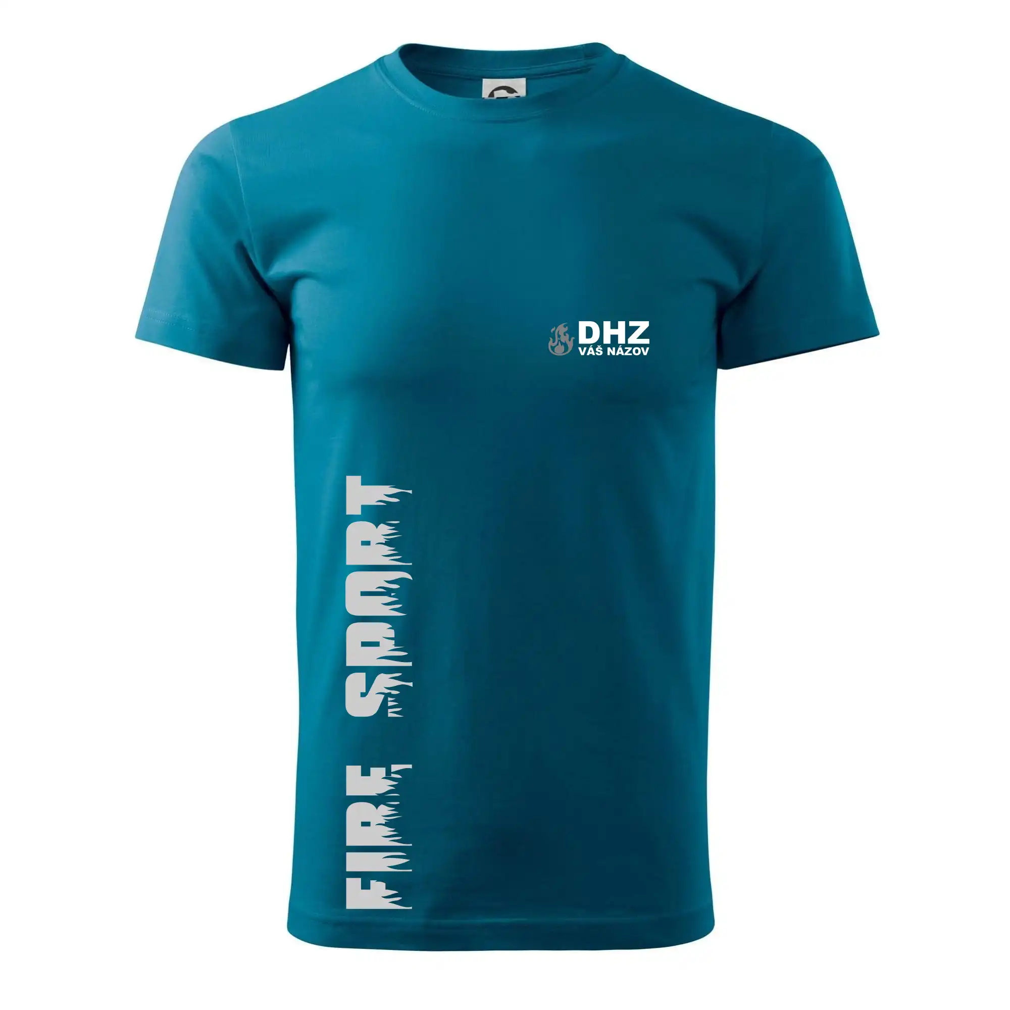 Originálne tričká pre hasičov - DHZ REFLEXNÉ (oheň, firesport, názov zboru - vlastný nápis) - Pánske tričko nižšej gramáže