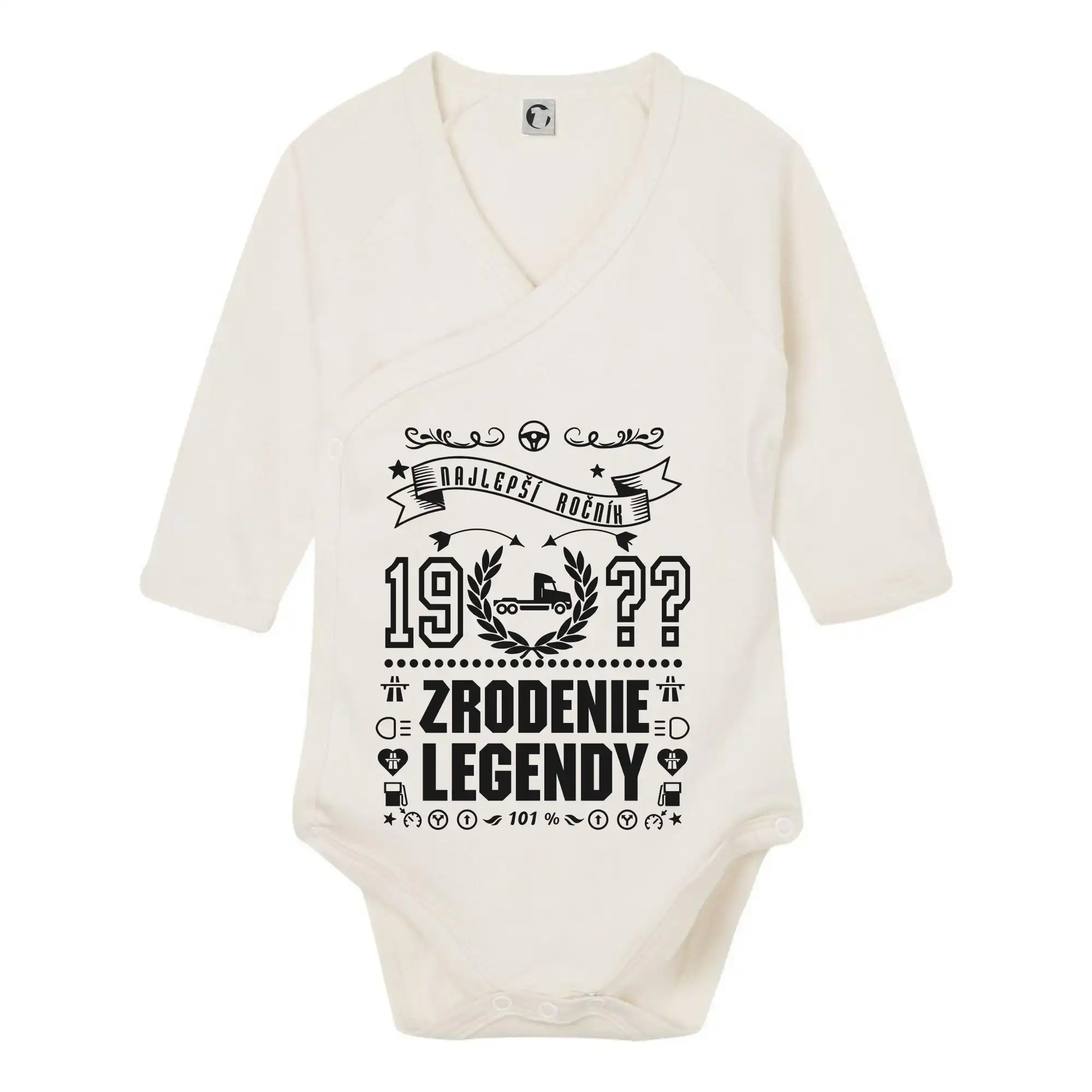 Trička Zrodenie legendy - Zrodenie legendy pre kamioňáka - Body zavinovacie s dlhým rukávom