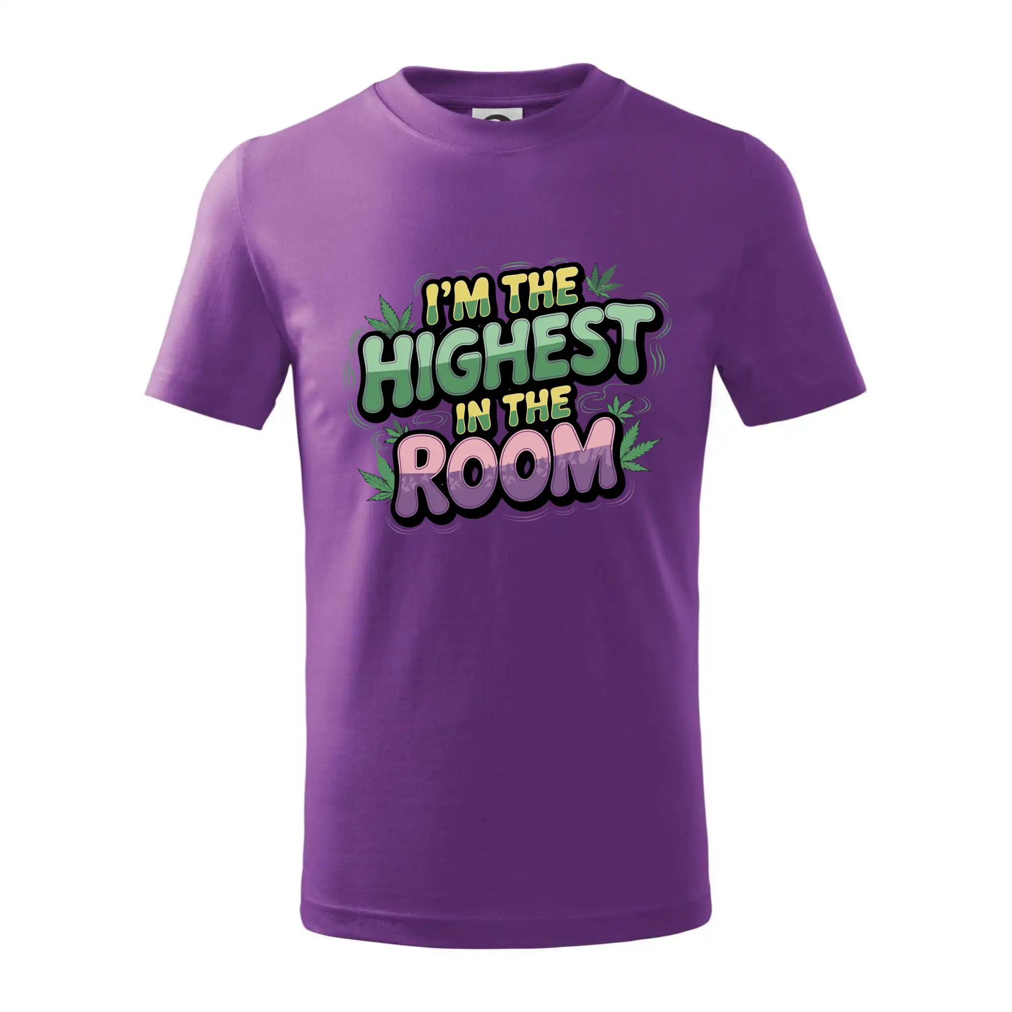 Tričká pre pohodový ľudí - Marihuana - Iam the highest in the room - Tričko detské bavlnené