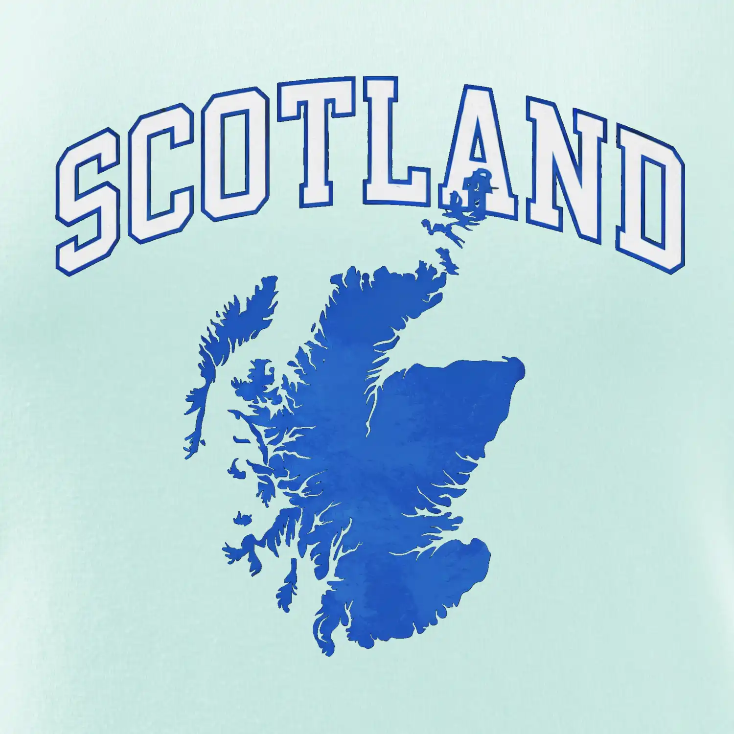 Scotland nápis s mapou
