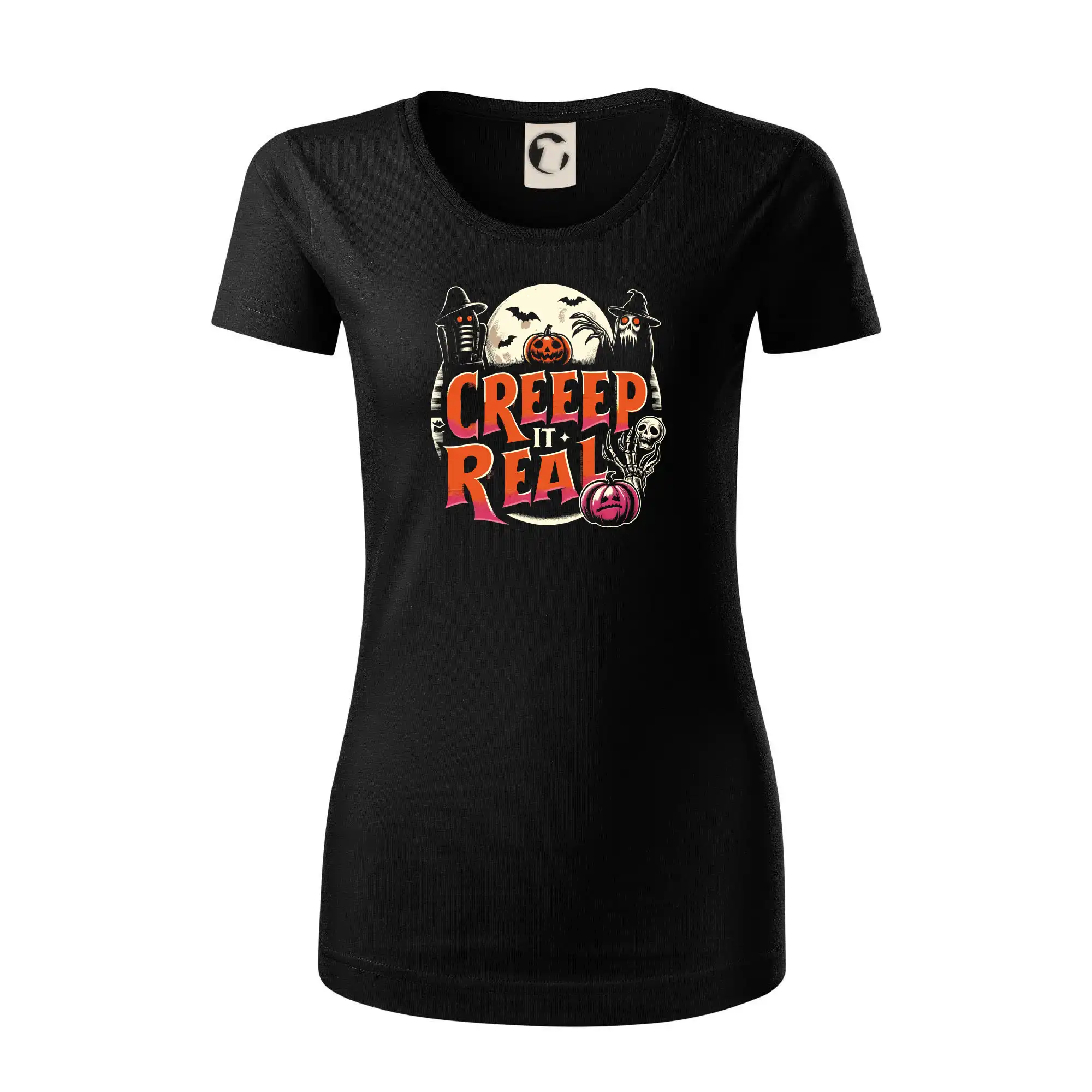 Grafické tričká - Creep it real - Dámske tričko z organickej bavlny Origin (GOTS)