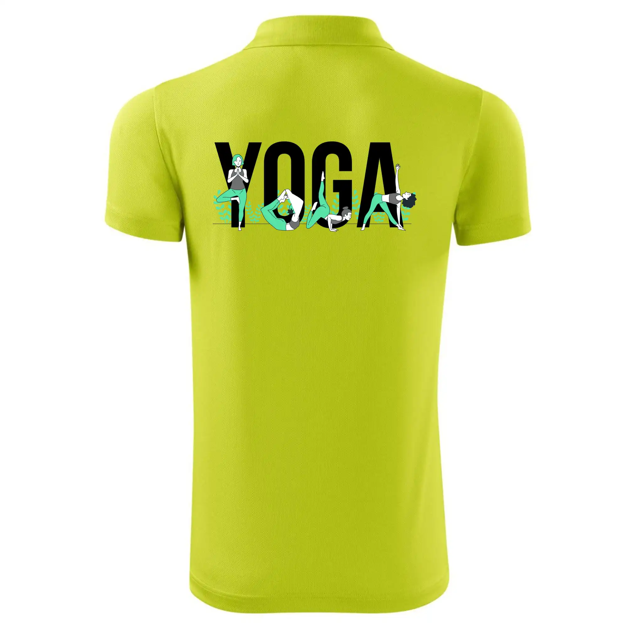 Yoga nápis barevný