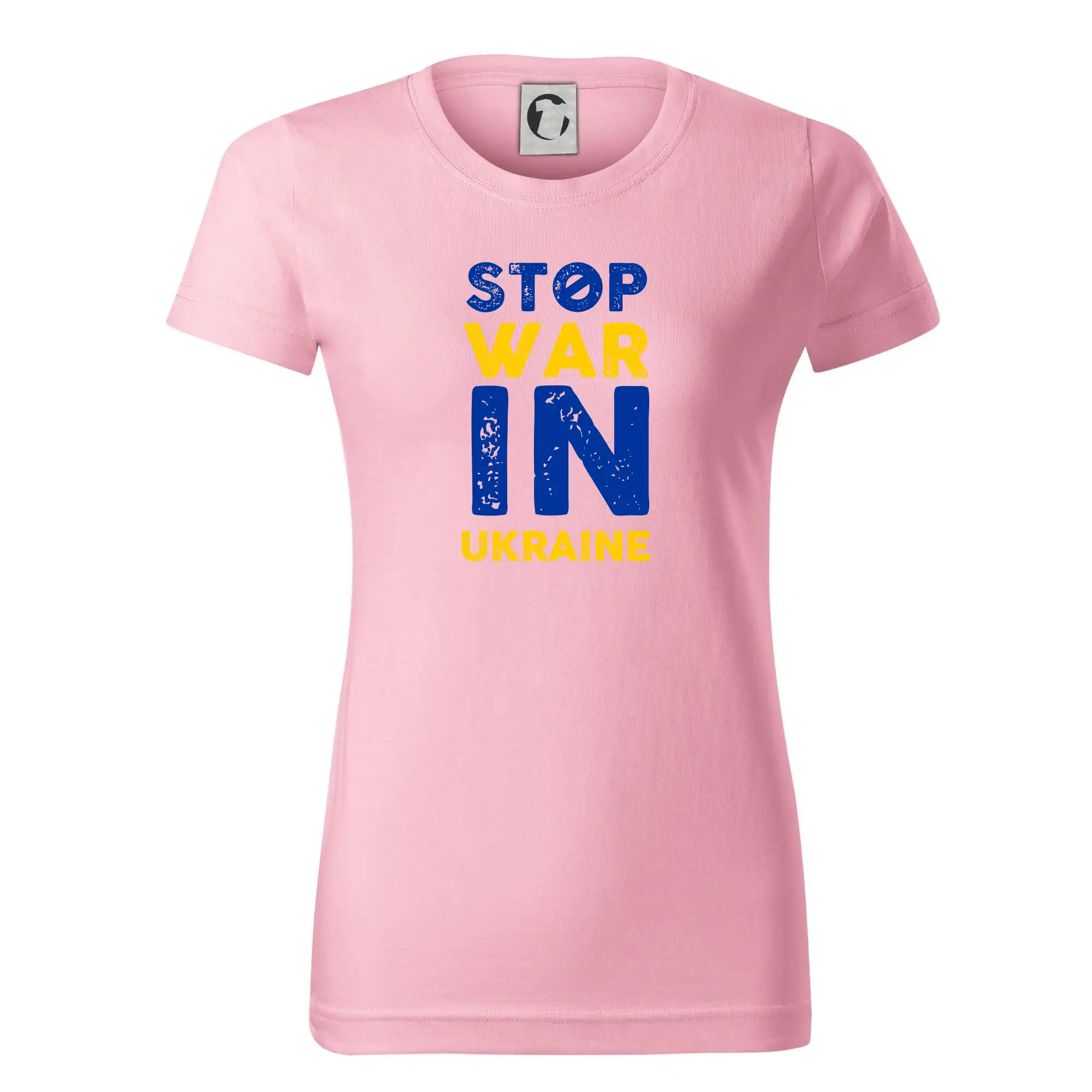 Barevný nápis Stop war in ukraine