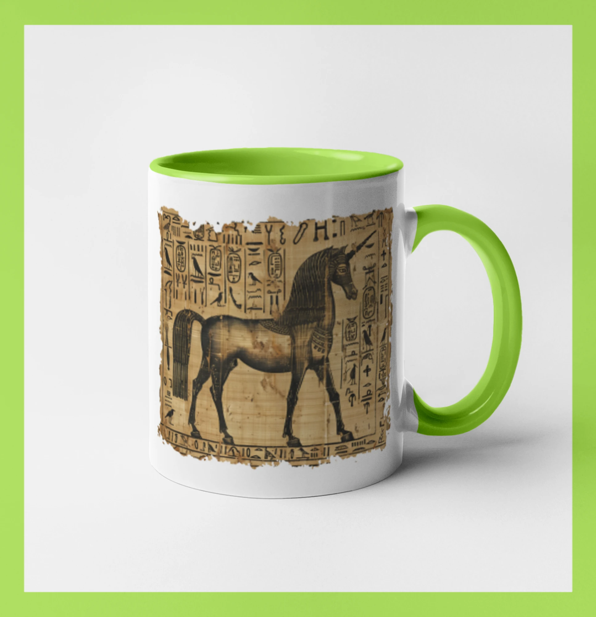 Egyptské hieroglyfy jednorožec