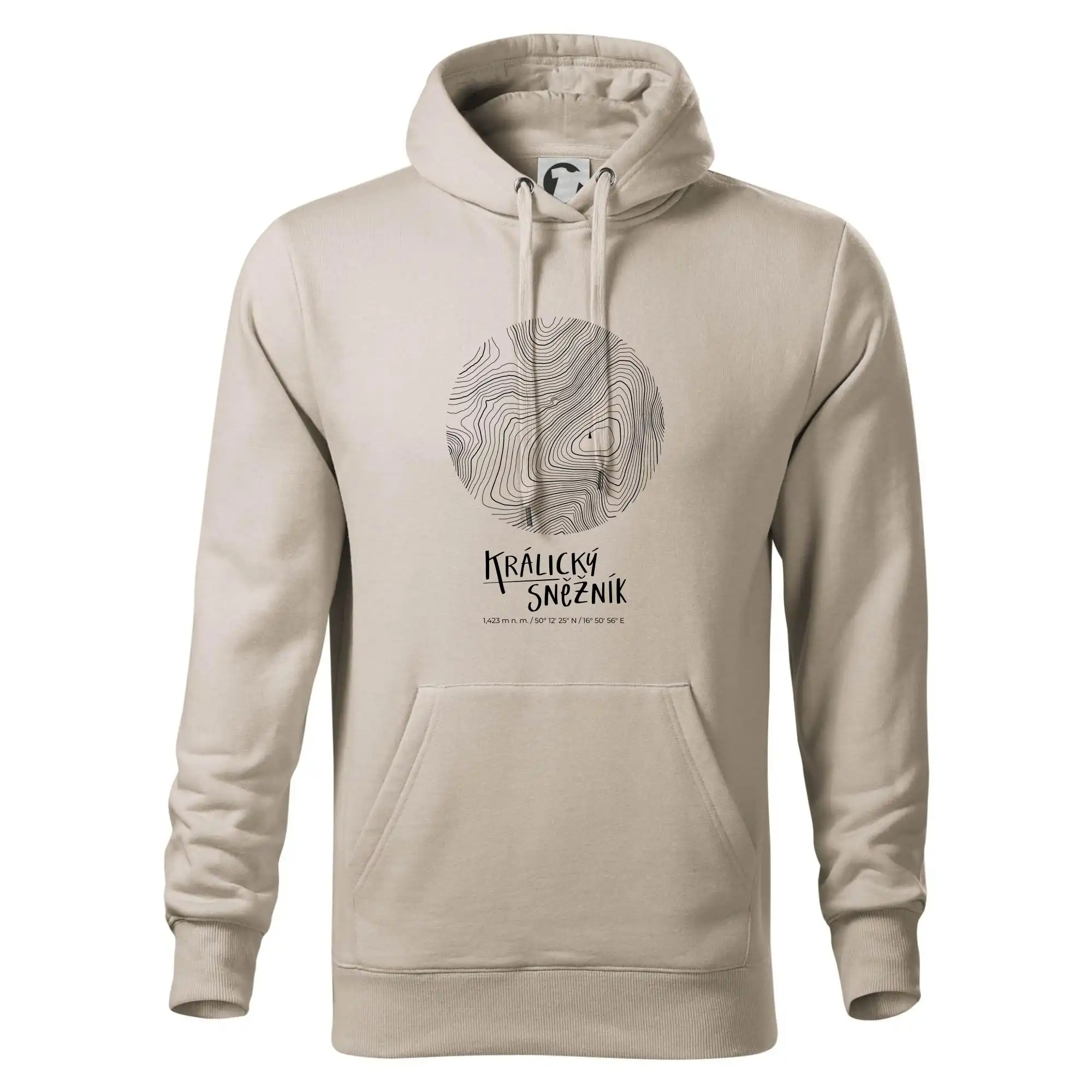 Králický Sněžník - vrstevnice v kruhu