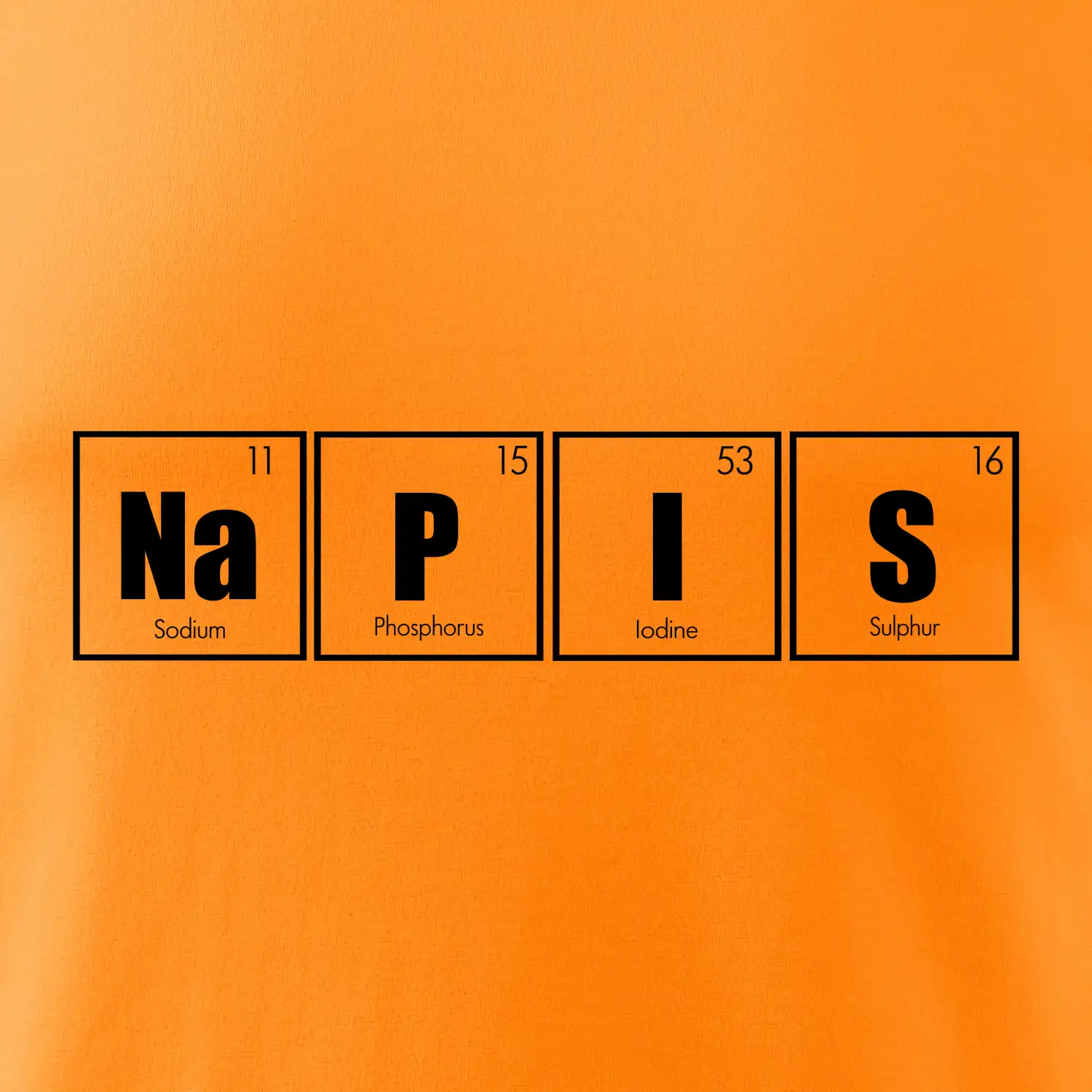 Vlastní nápis - periodická tabulka