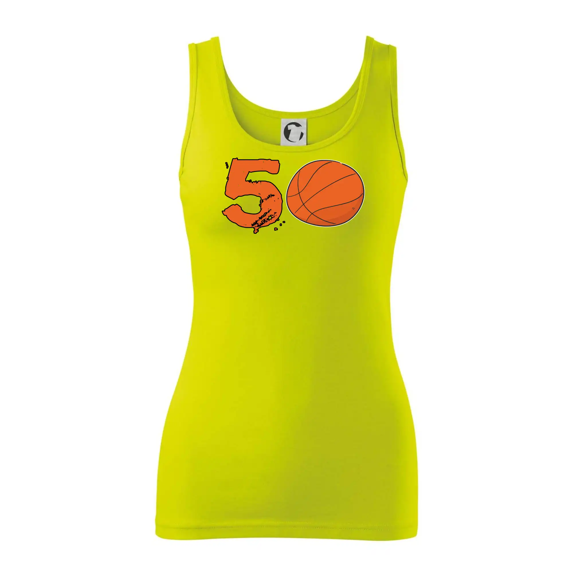 Basketbalová tričká - Basketball okrúhle narodeniny 50 - Dámske tielko