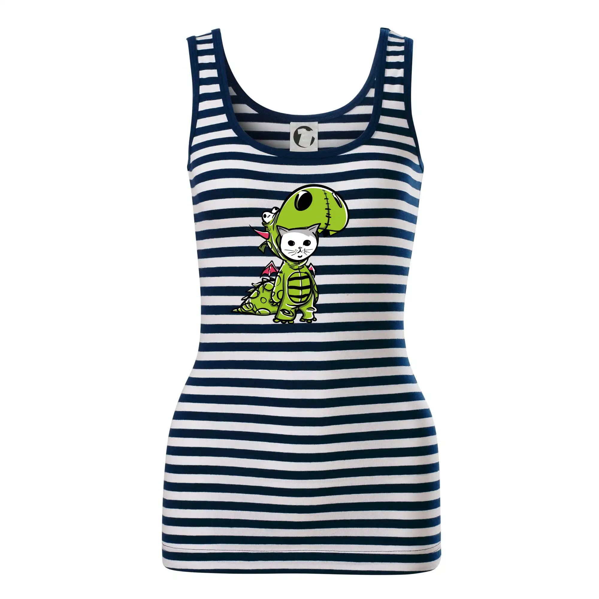 Vtipná tričká s mačkou - Mačkosaurus Rex - Sailor tielko na vodu