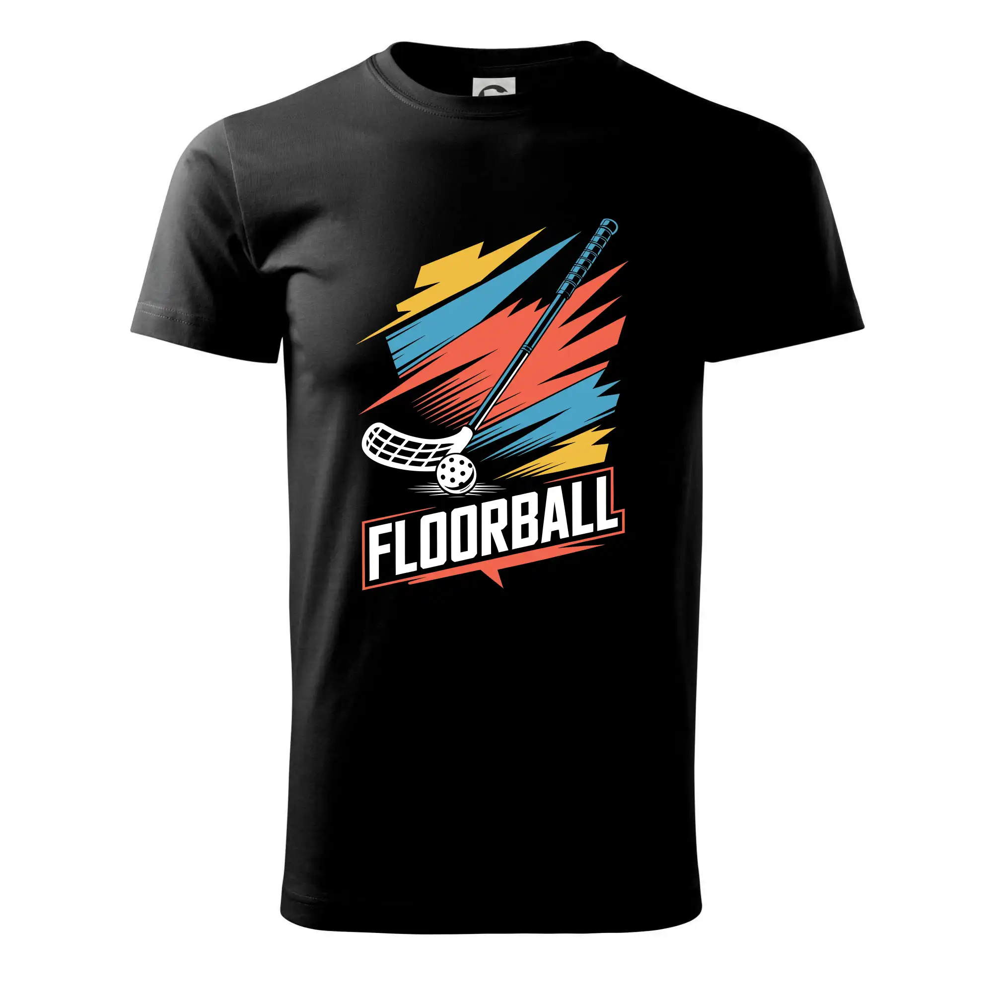 Florbalové tričká - Floorball - farby a hokejka - Pánske tričko nižšej gramáže