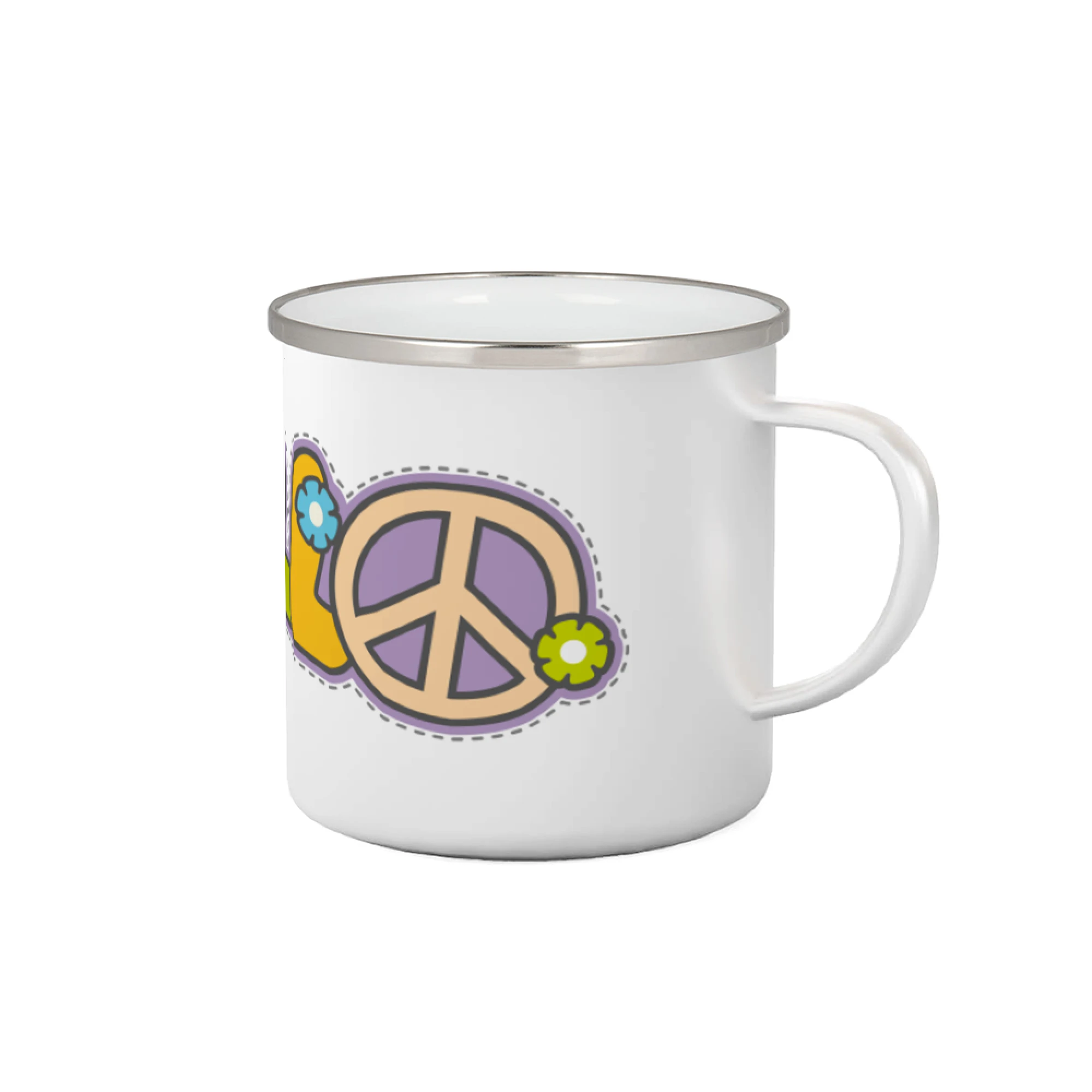 Tričká pre pohodový ľudí - Hello hippie symbol - Plecháčik