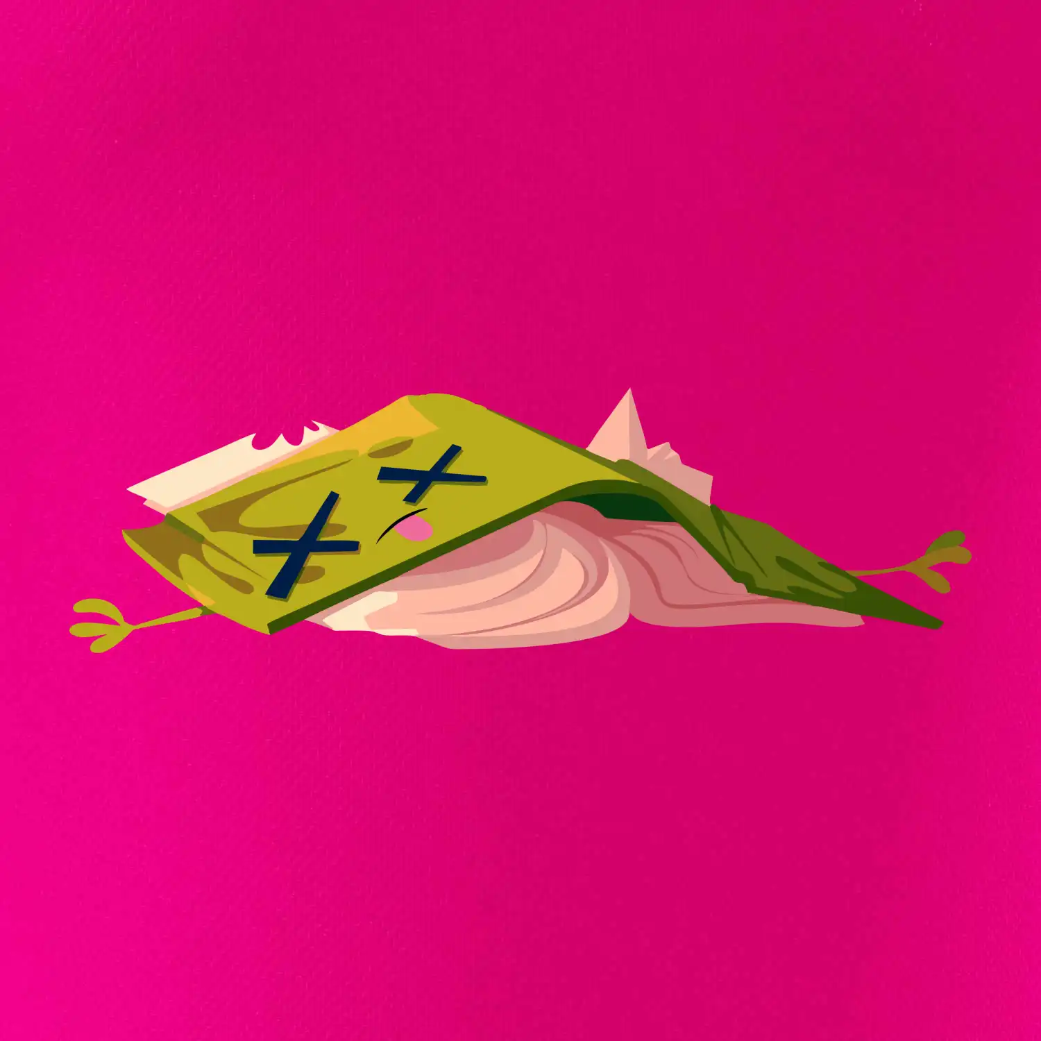 Kreslená kniha unavená