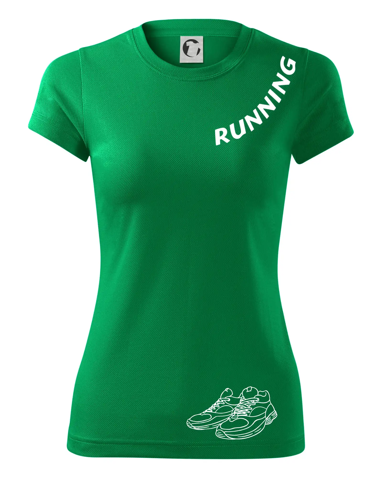 Running nápis šikmo