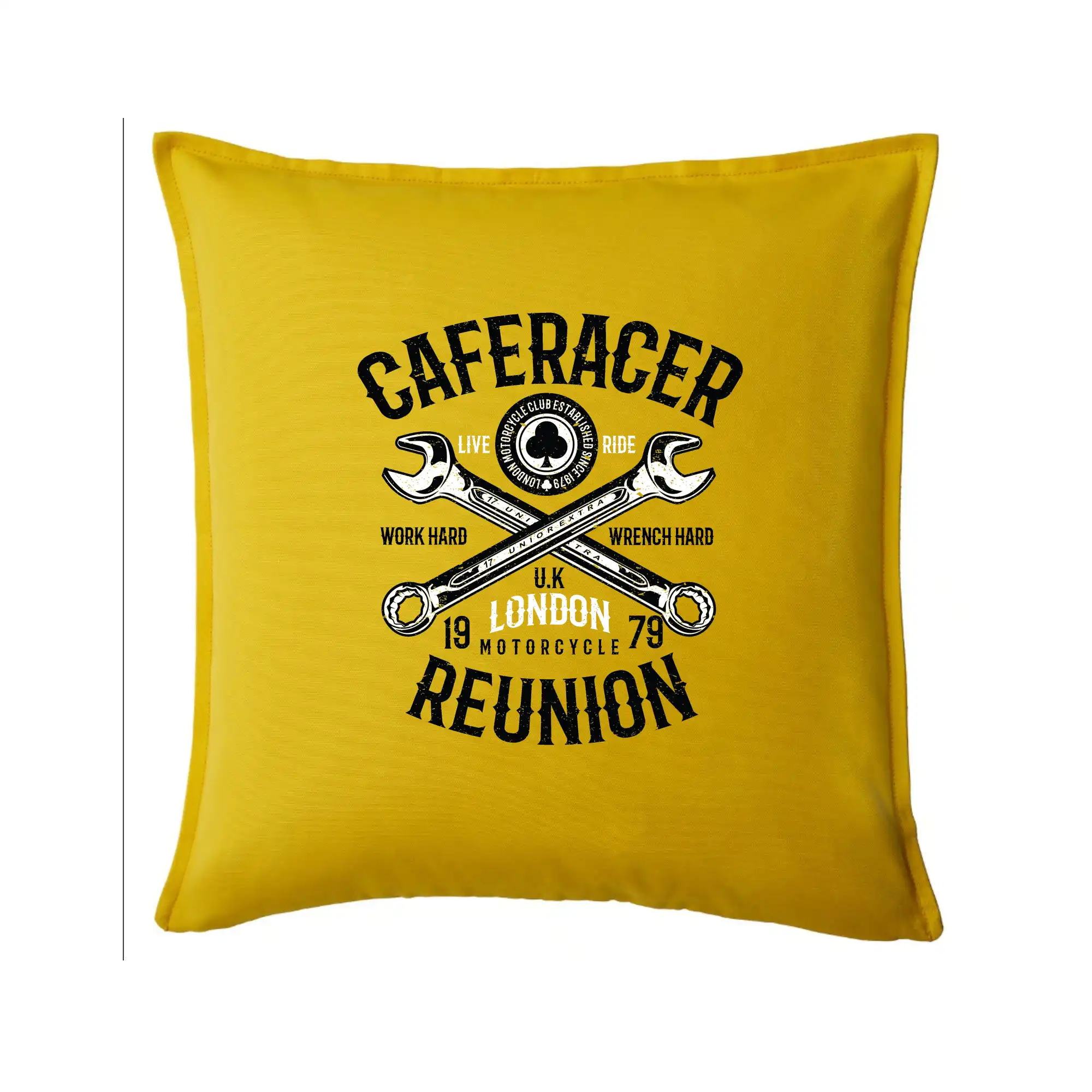 Vtipné tričká do práce - Caferacer Reunion - Vankúš 50x50