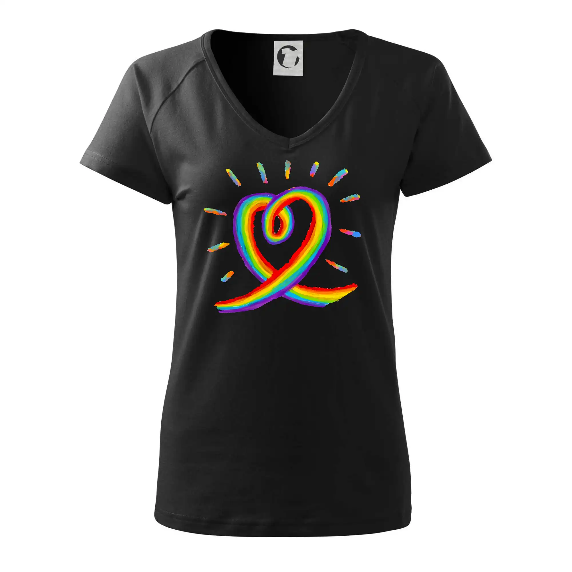 Srdce pride duha kreslená