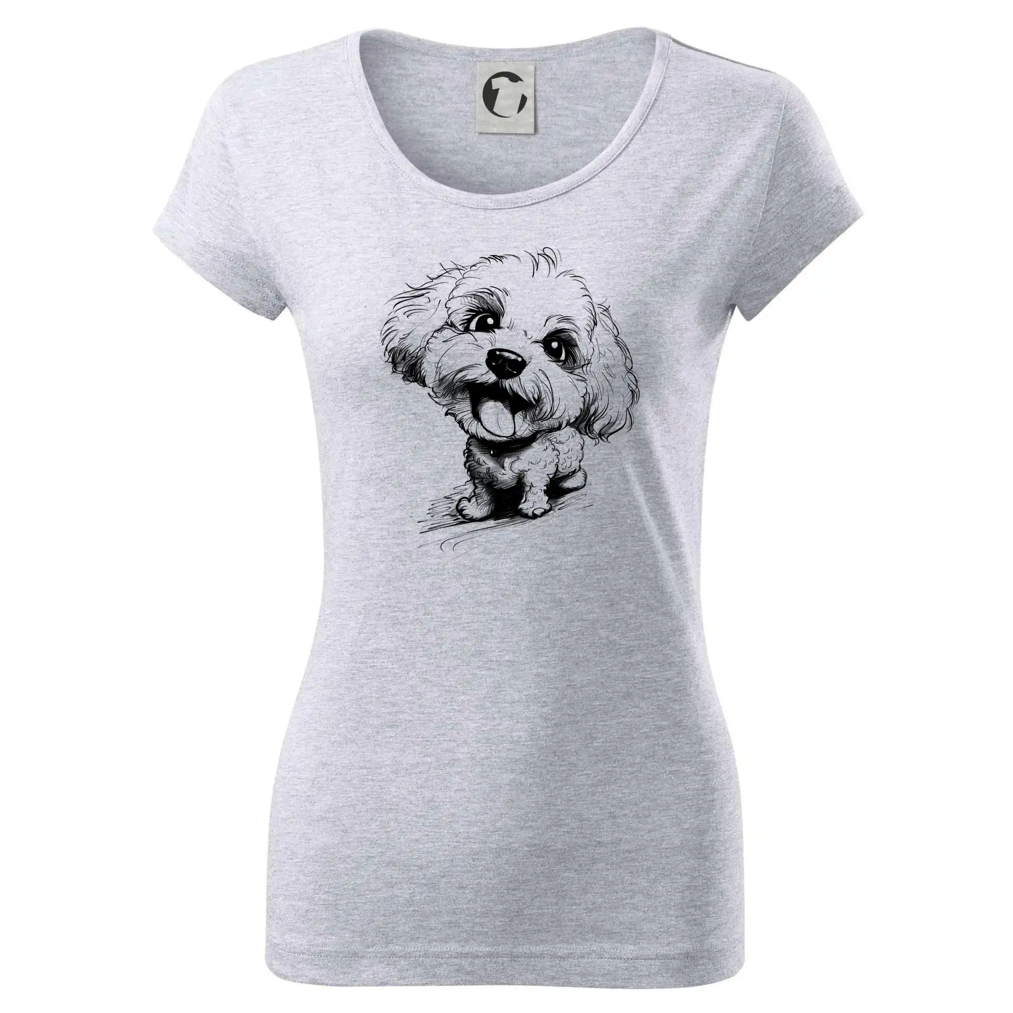 Černobílá karikatura Bišonek