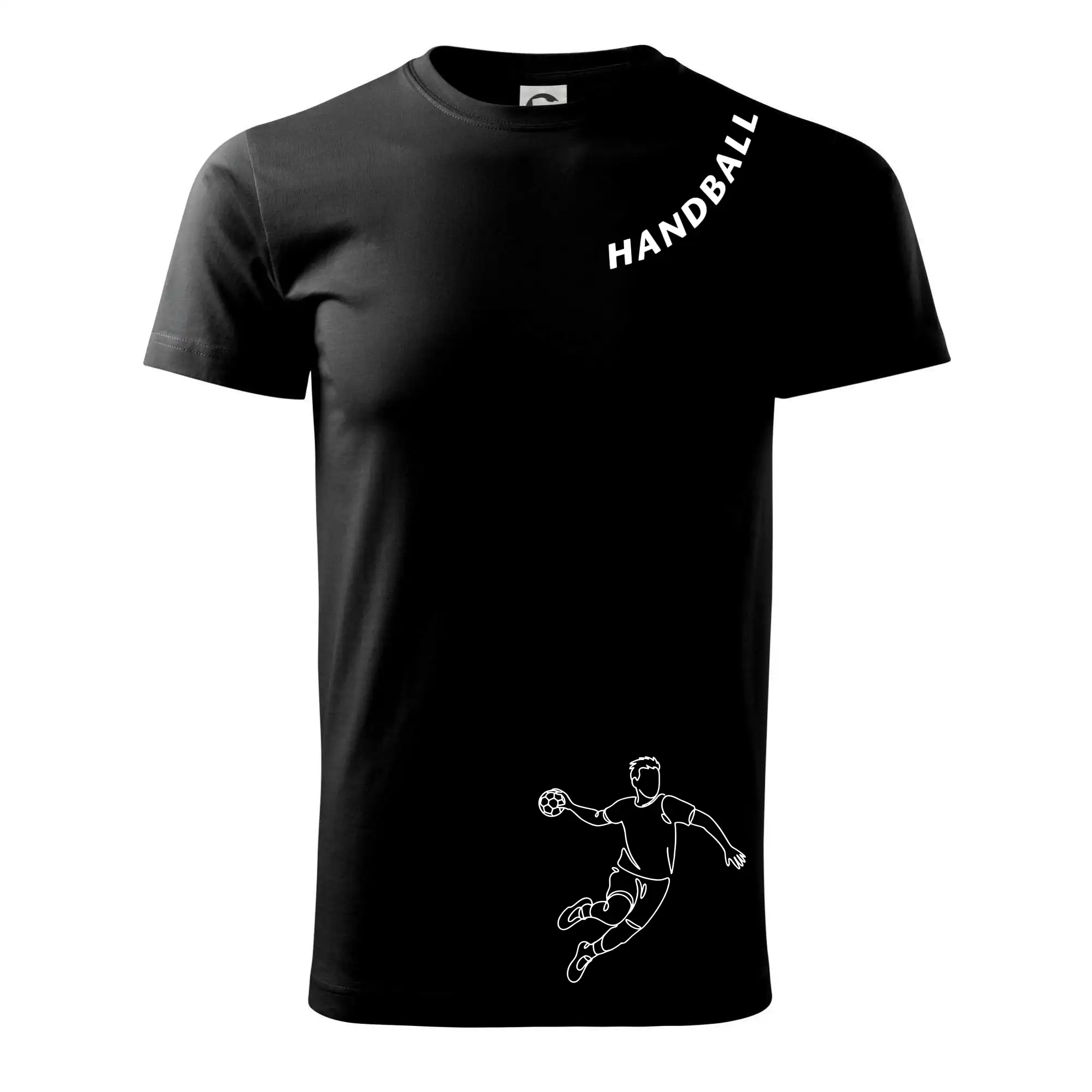 Handball nápis šikmo