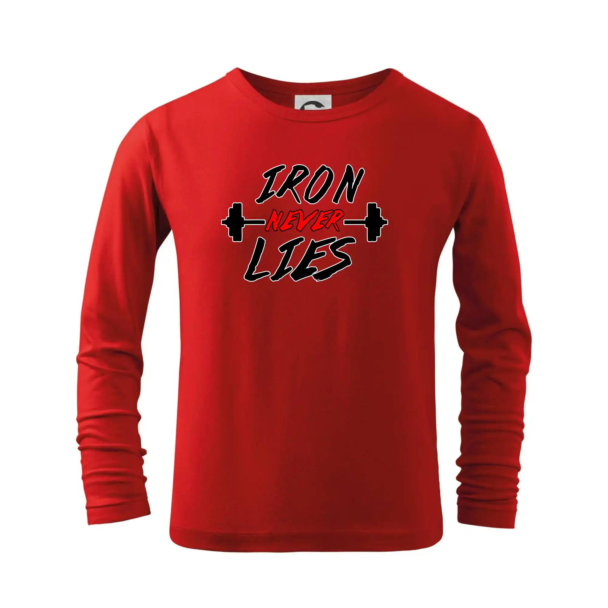 Posilňovani - Iron never lies - Tričko detské Long Sleeve