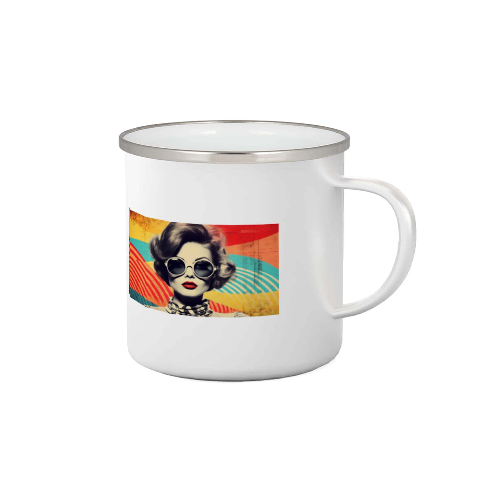 Grafické tričká - Retro žena - Plecháčik