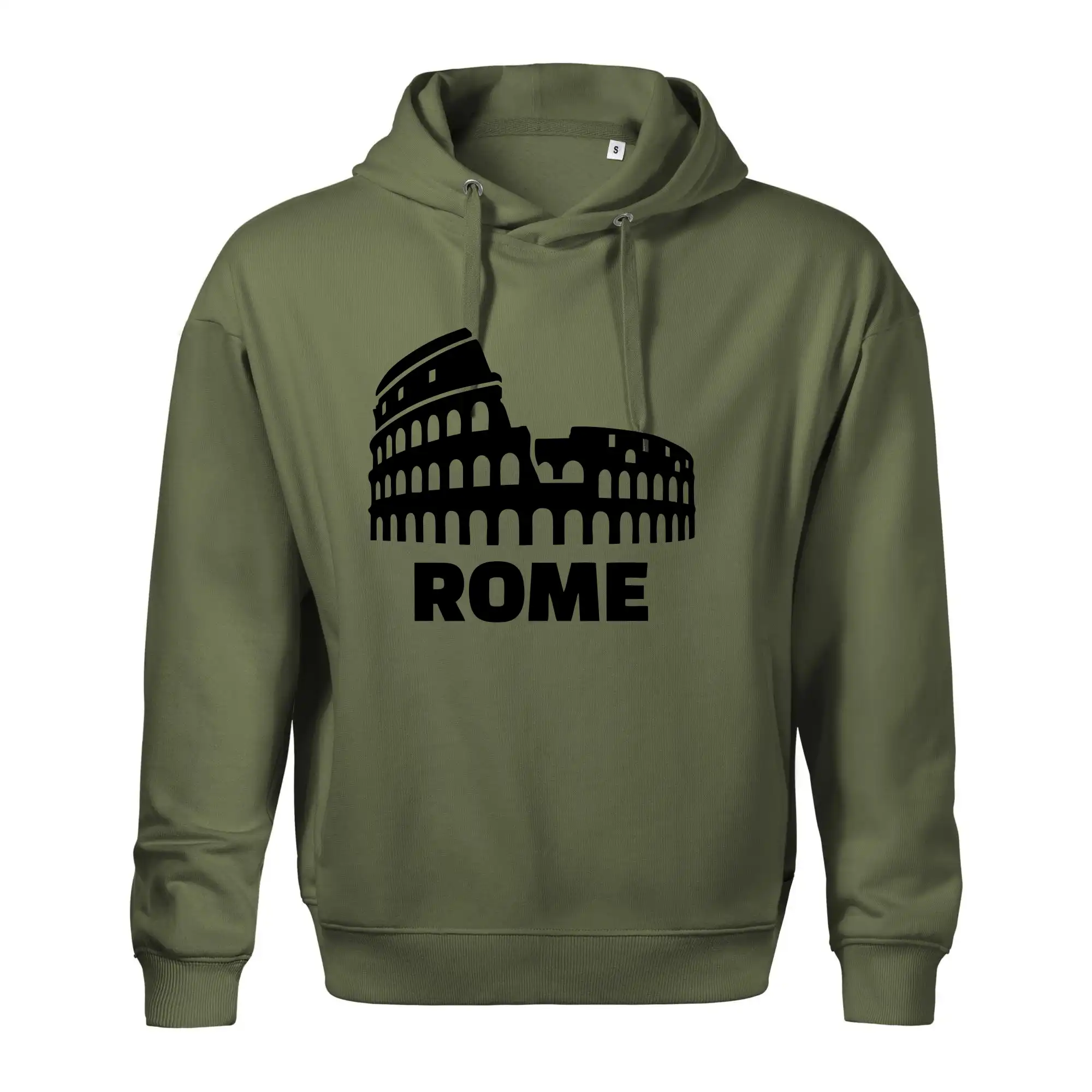 Tričká Taliansko - Italy Koloseum Rome - Oversized mikina pánska Moon - kratšia + širšia