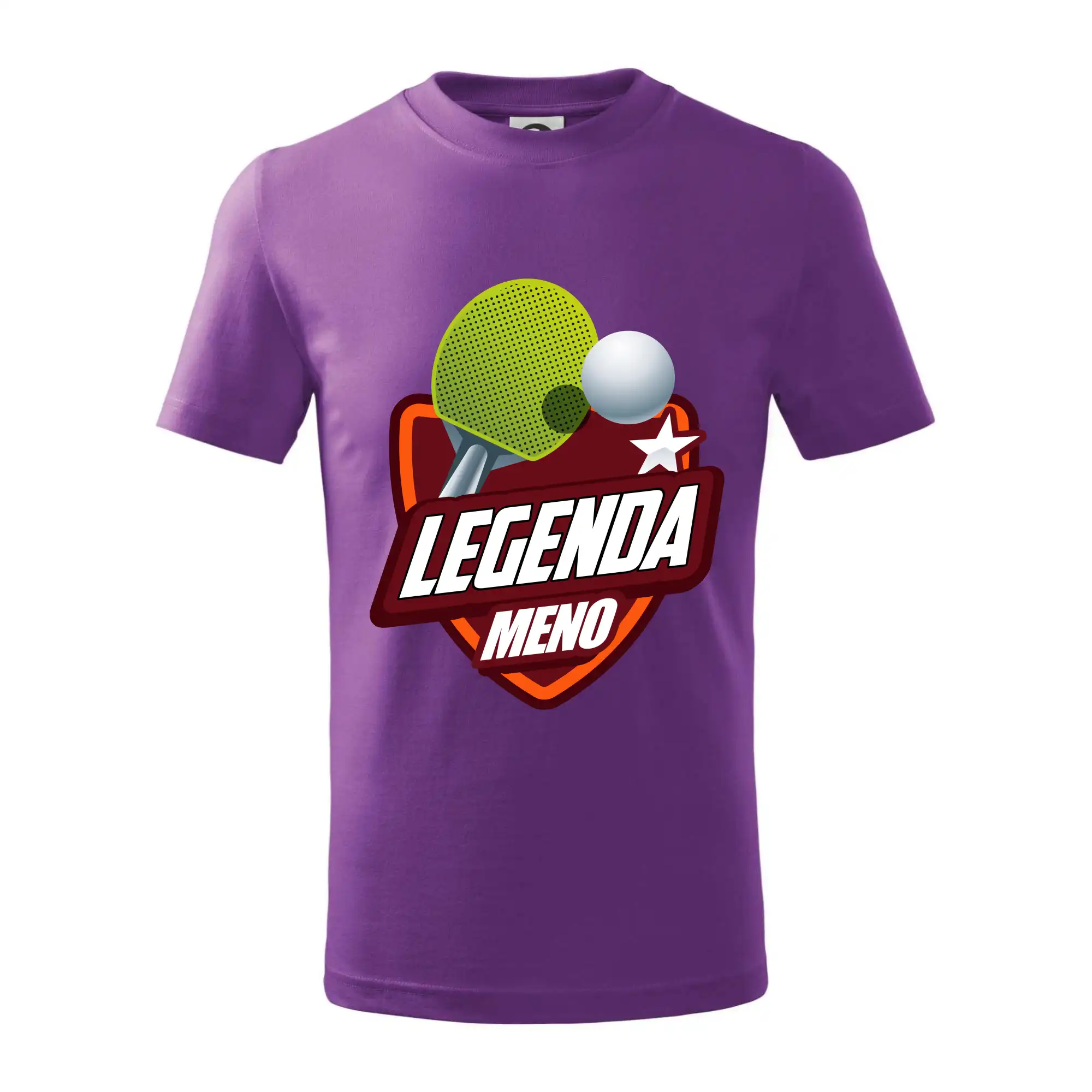 Ostatné športy - Stolný tenis - legenda a meno - Tričko detské bavlnené
