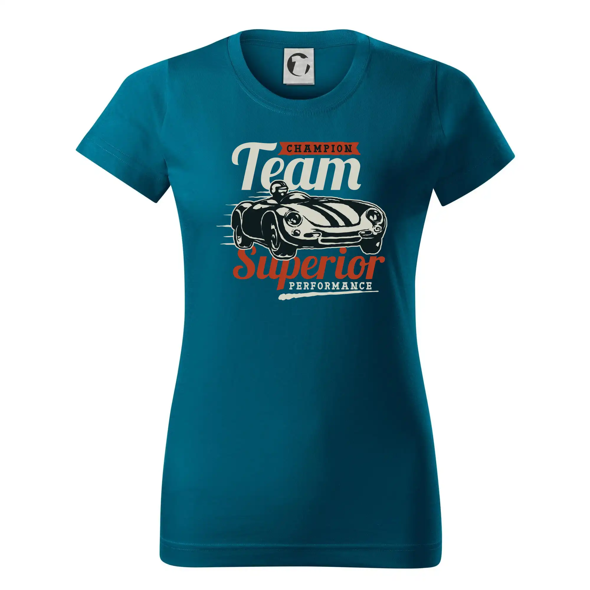 Auto tričká - Superior performance team - Dámske tričko basic - ľahko voľnejšie a dlhšie