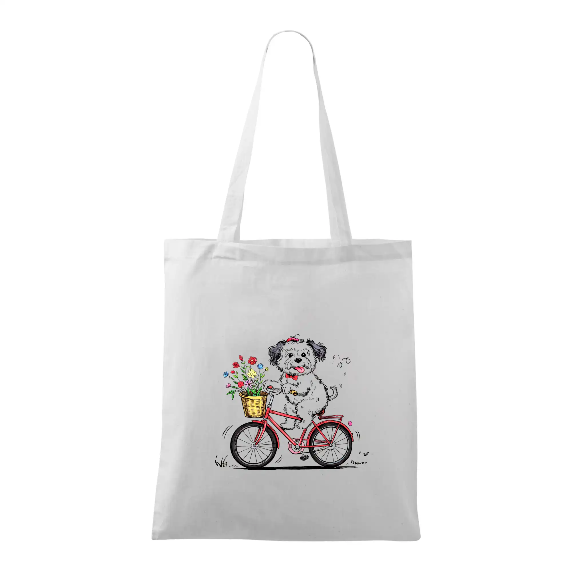 Ostatné psie plemená - Havanský psík na bicykli - Taška bavlnená