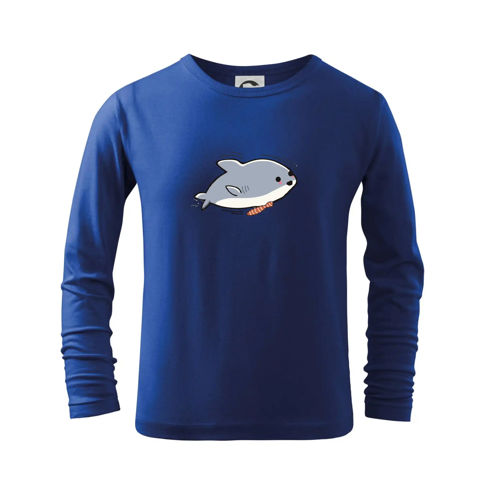 Tričká pre rybárov s potlačou - Veselý žralok - Tričko detské Long Sleeve