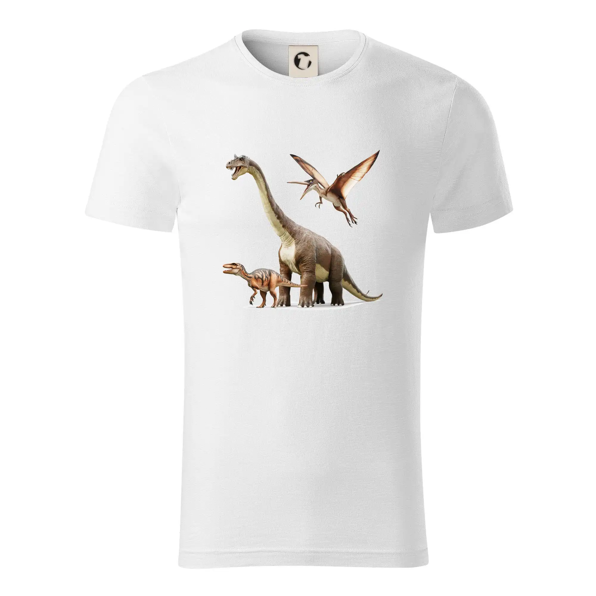 Tričká so zvieratami - Fotka s dinosaurami - Tričko z organickej bavlny