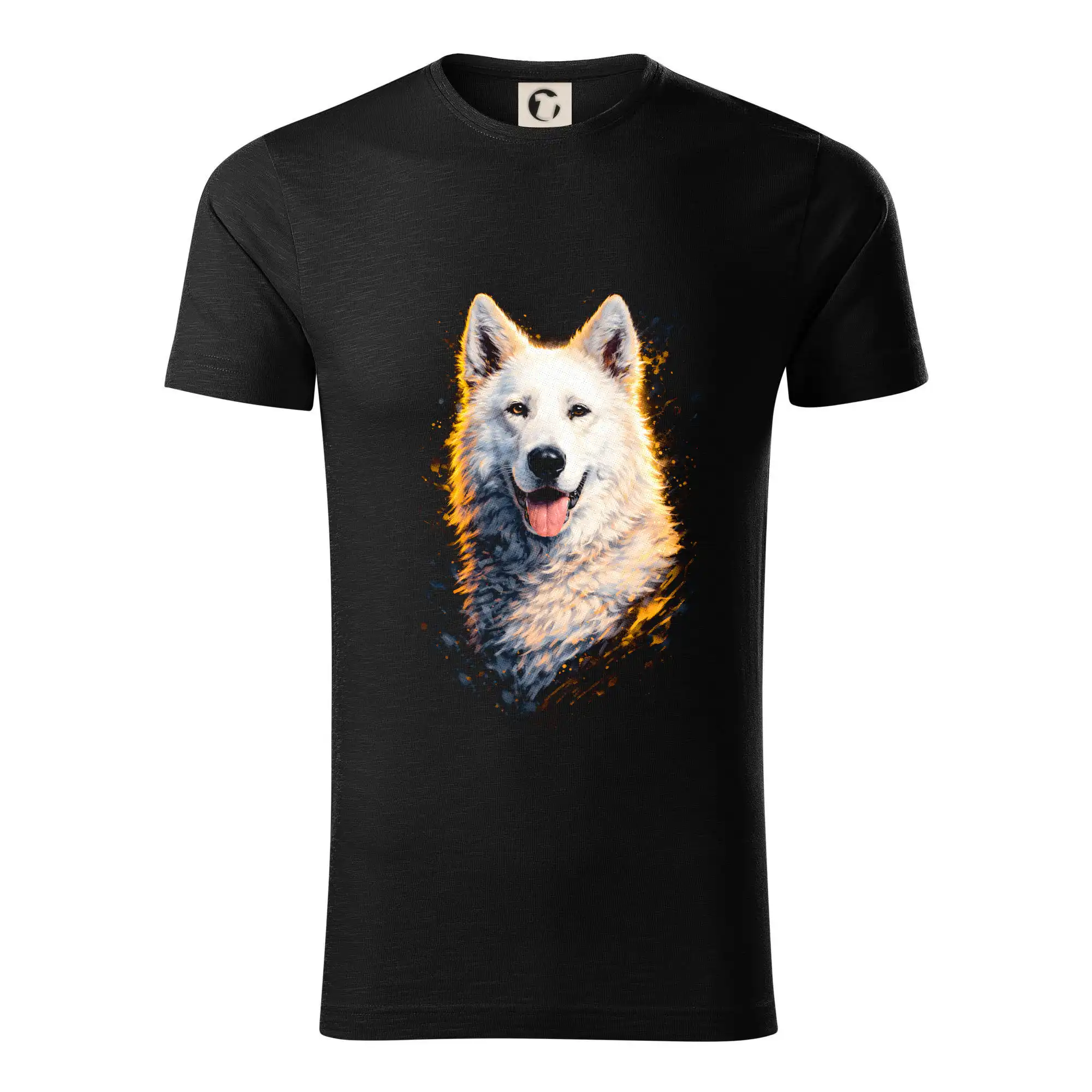 Ostatné psie plemená - Obrázok poltón Biely ovčiak - Tričko z organickej bavlny