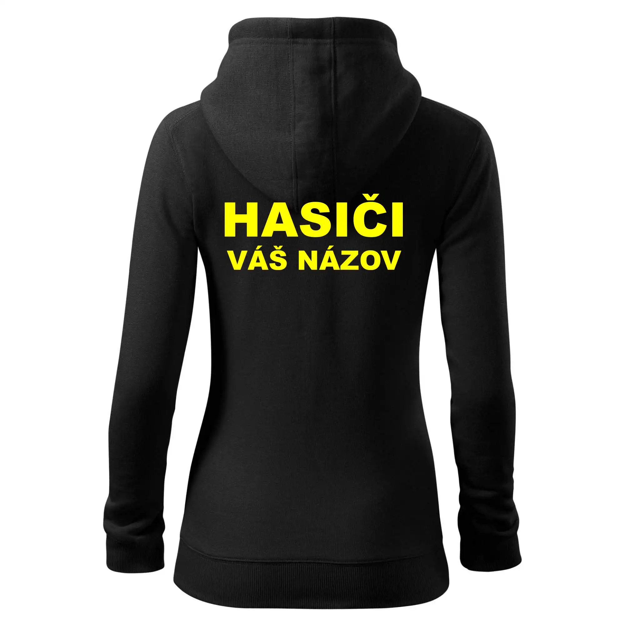 Hasiči - žltý nápis - váš názov zboru