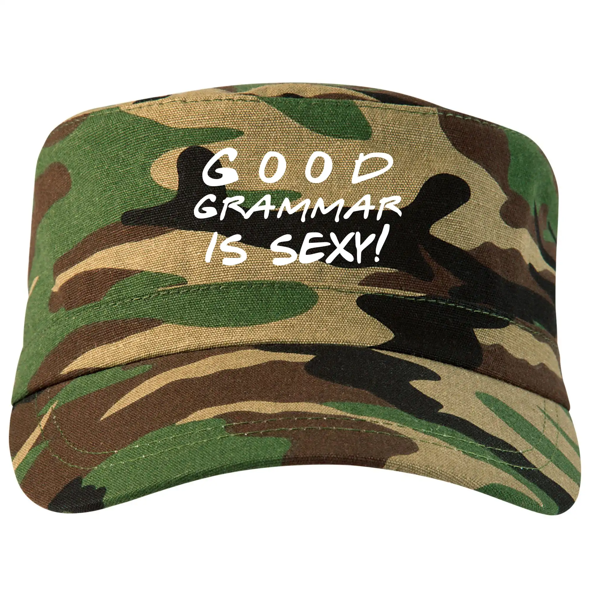 Ďalšie tričká pre školákov - Good grammar is sexy - Šiltovka CAMO