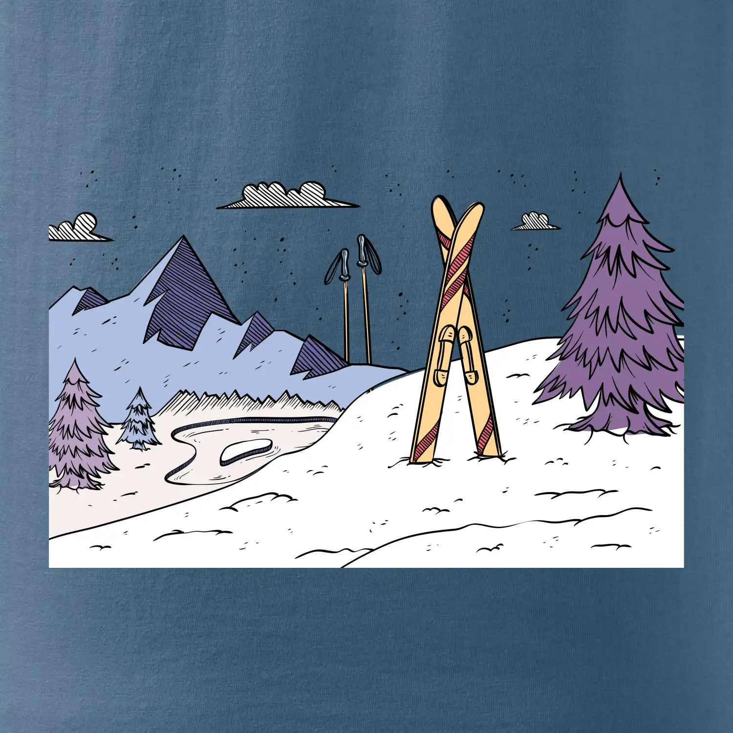 Panorama lyžování