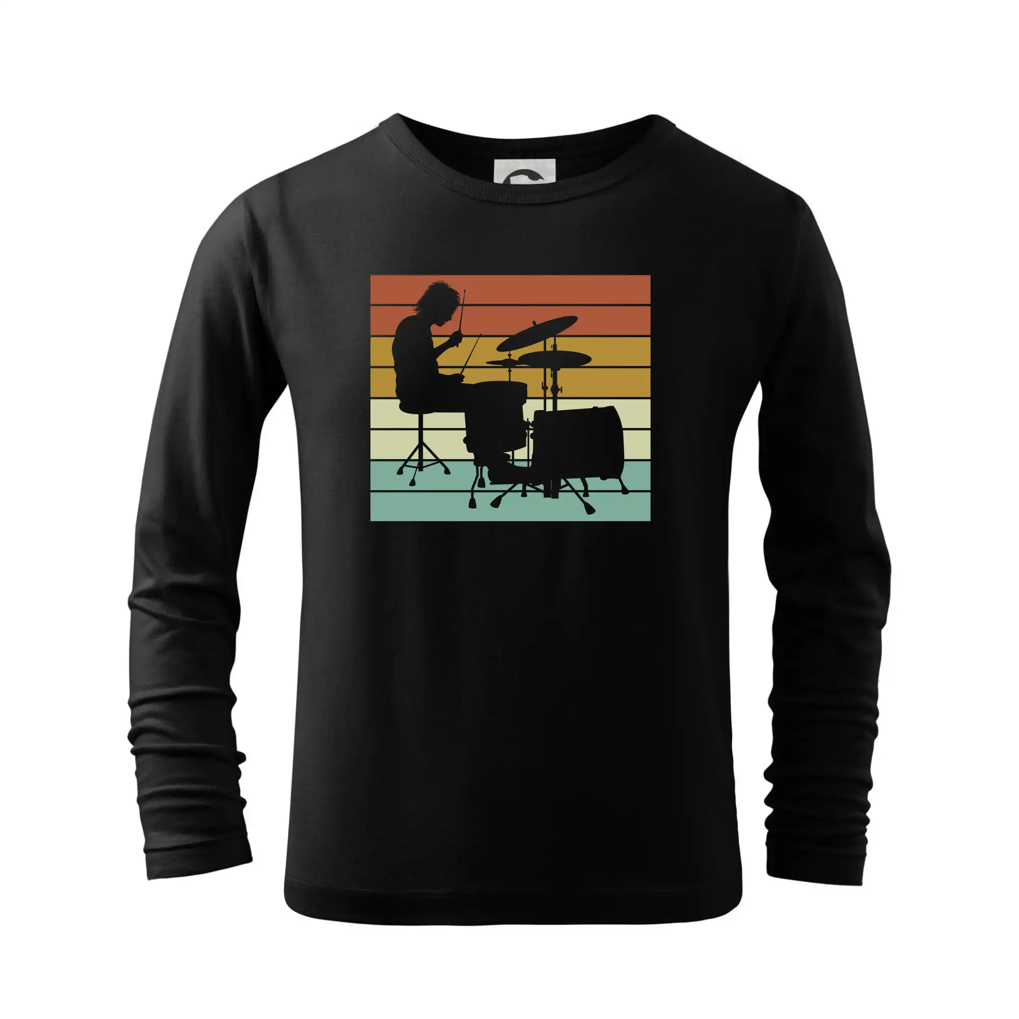Vintage bubeník - Tričko detské Long Sleeve