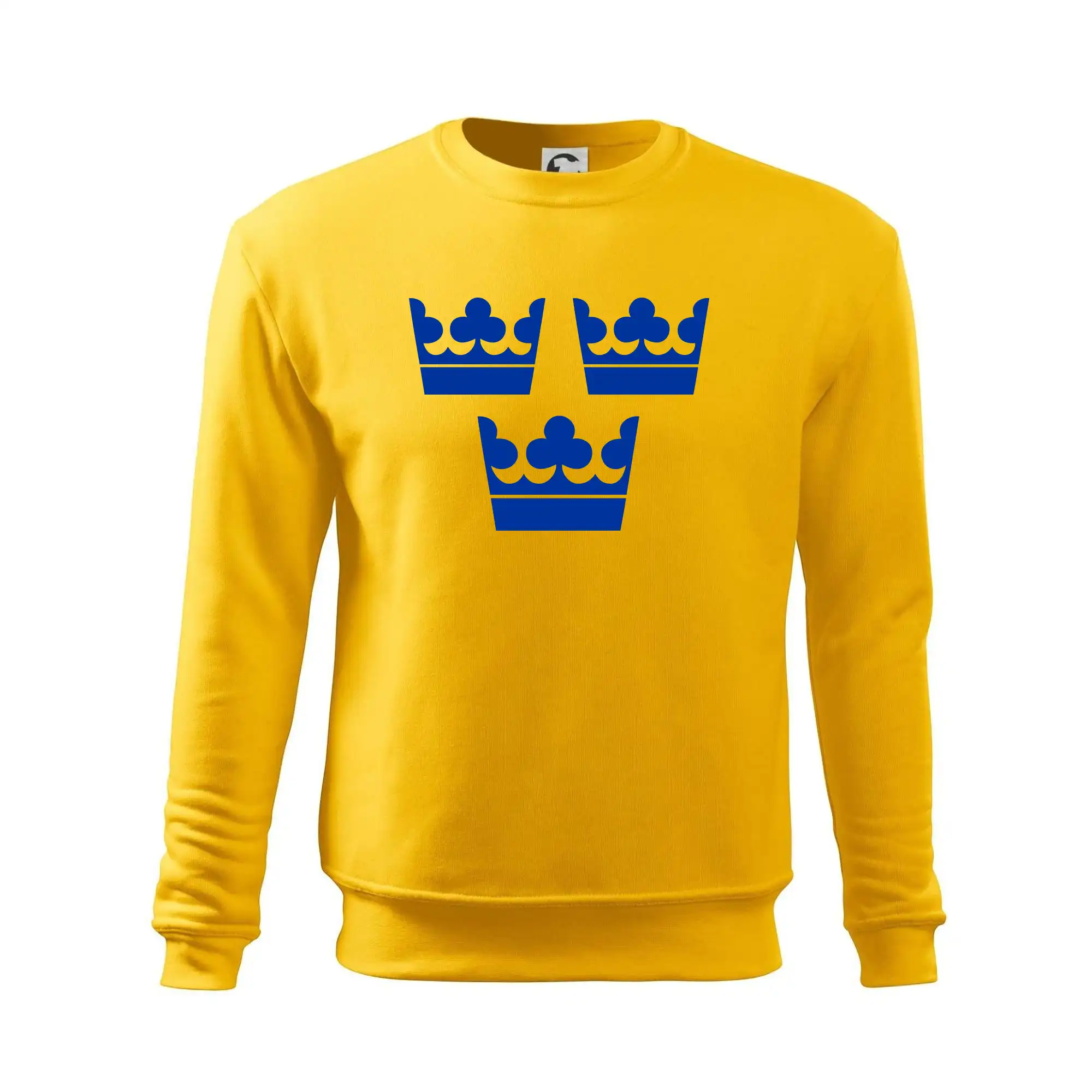Tričká pre futbalistov - Švédske koruny 3x veľké modré - Mikina Essential pánska