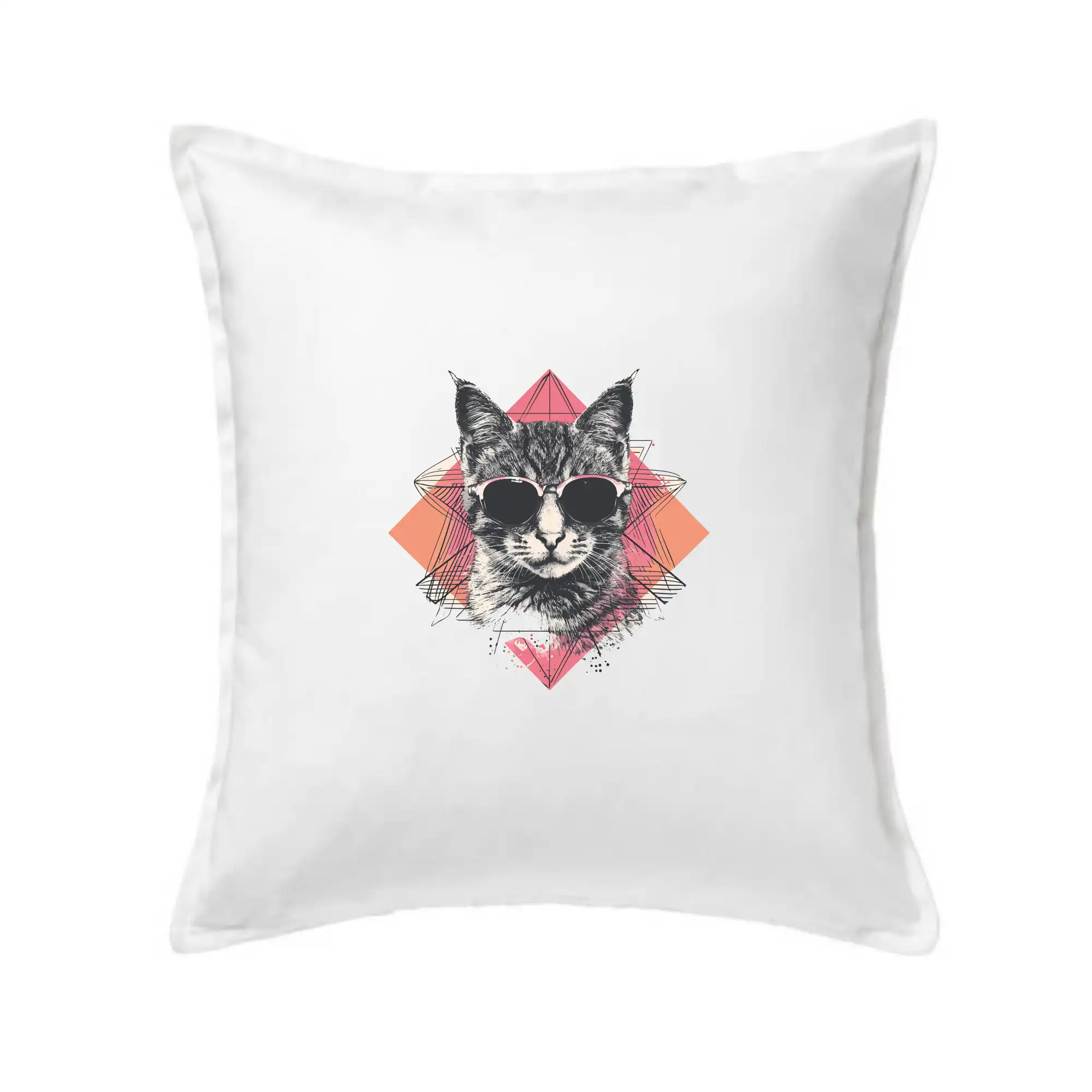 Kočka umělkyně s brýlemi