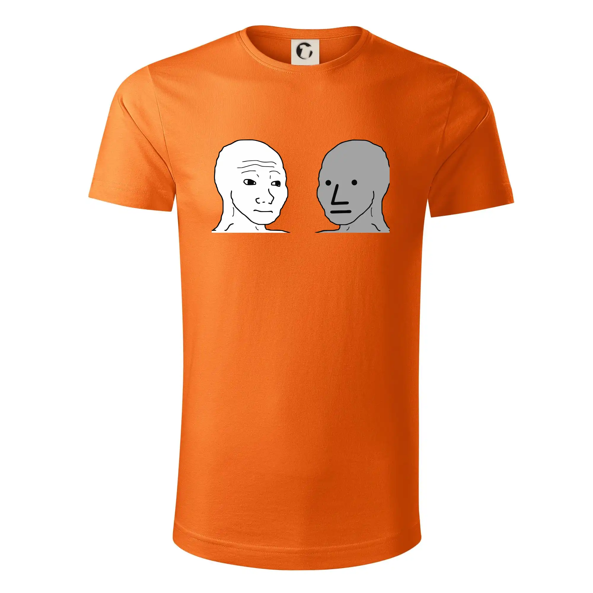 Tričká s motívmi ktoré frčia na internete - Wojak (Feels Guy) a NPC - Tričko z organickej bavlny