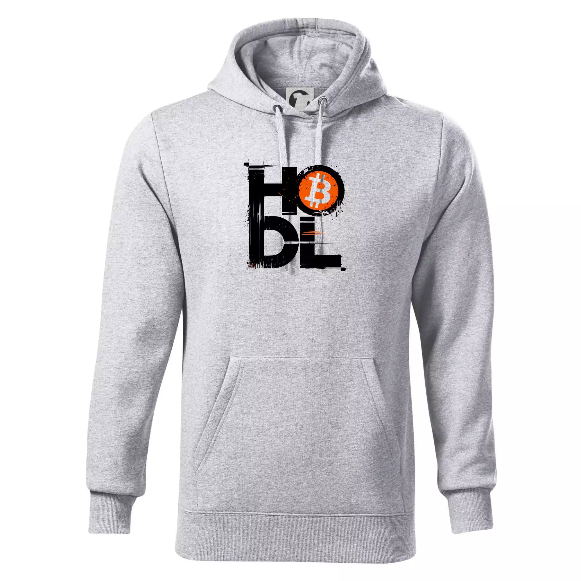 Hodl velký nápis a logo BTC