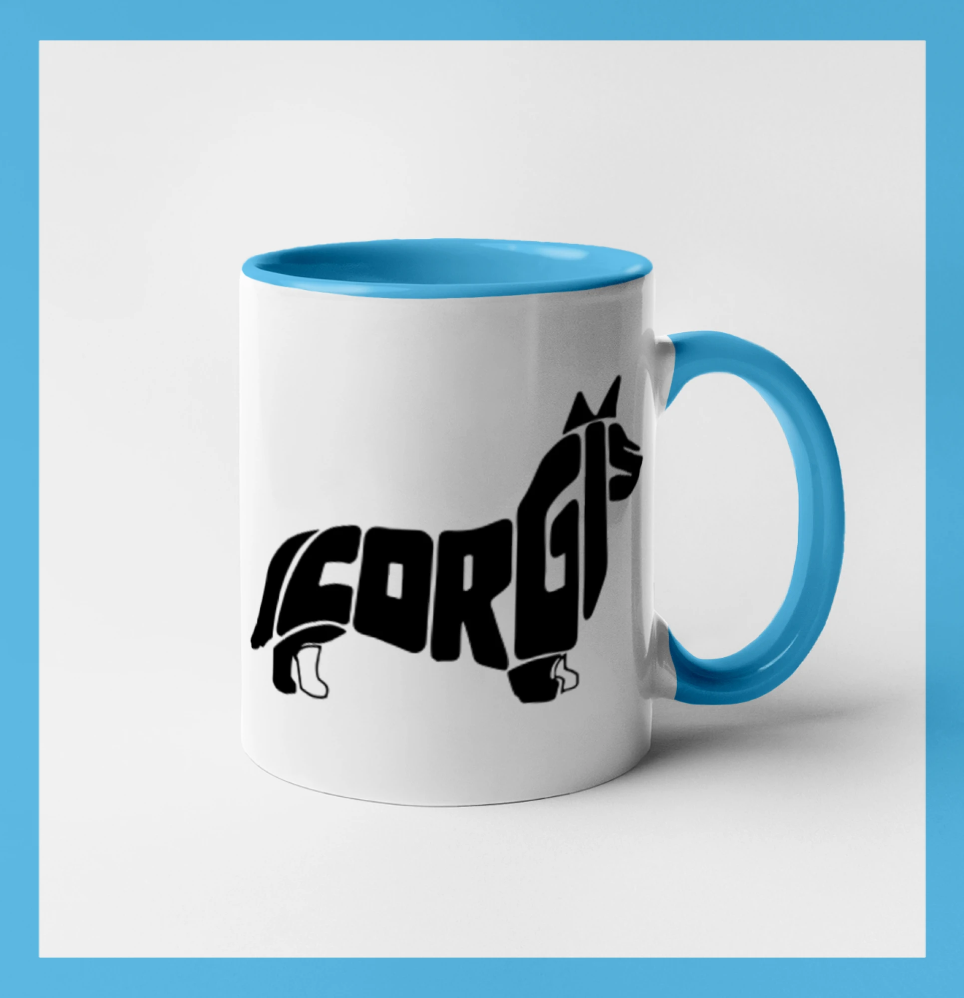 Corgi - nápis v těle