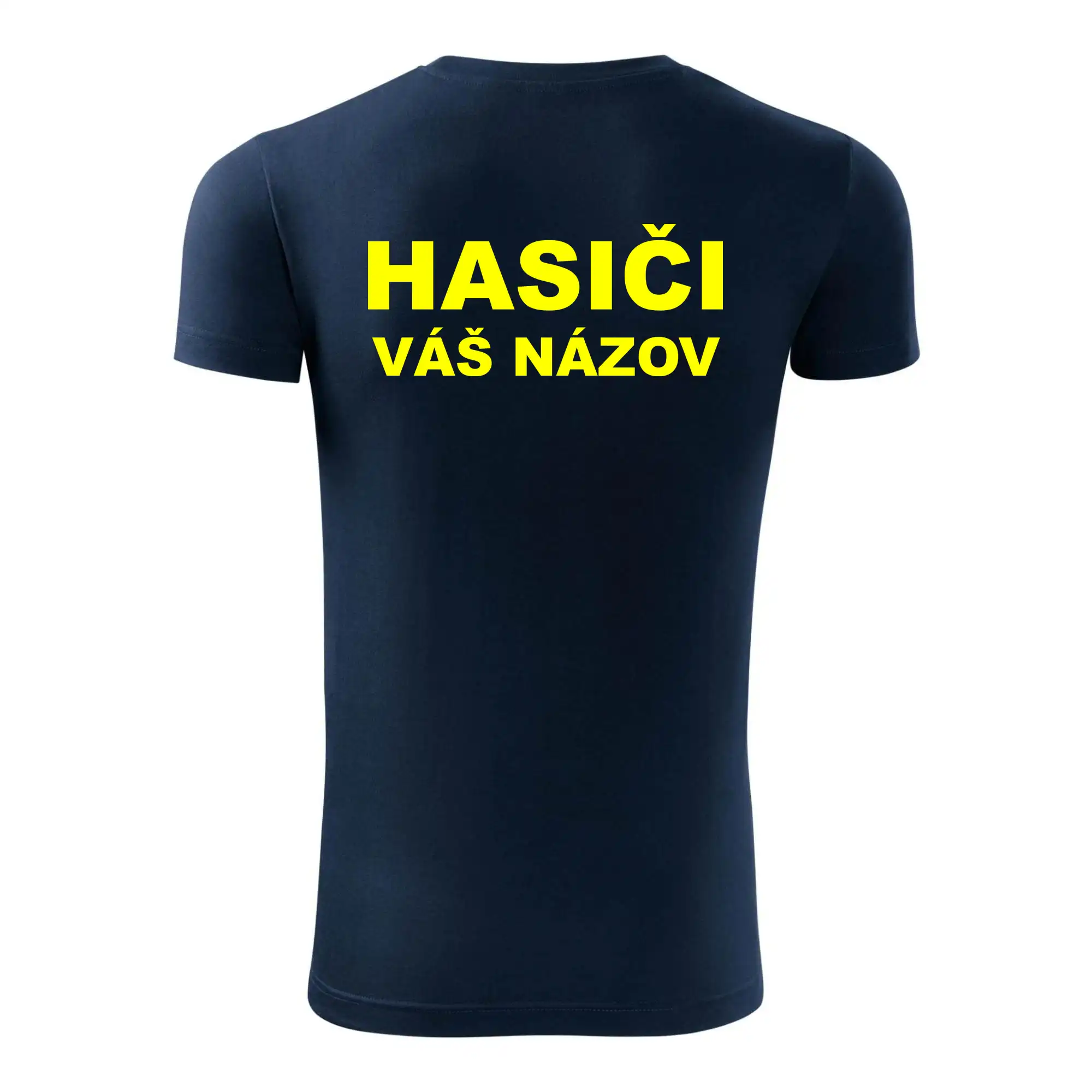 Hasiči - žltý nápis - váš názov zboru