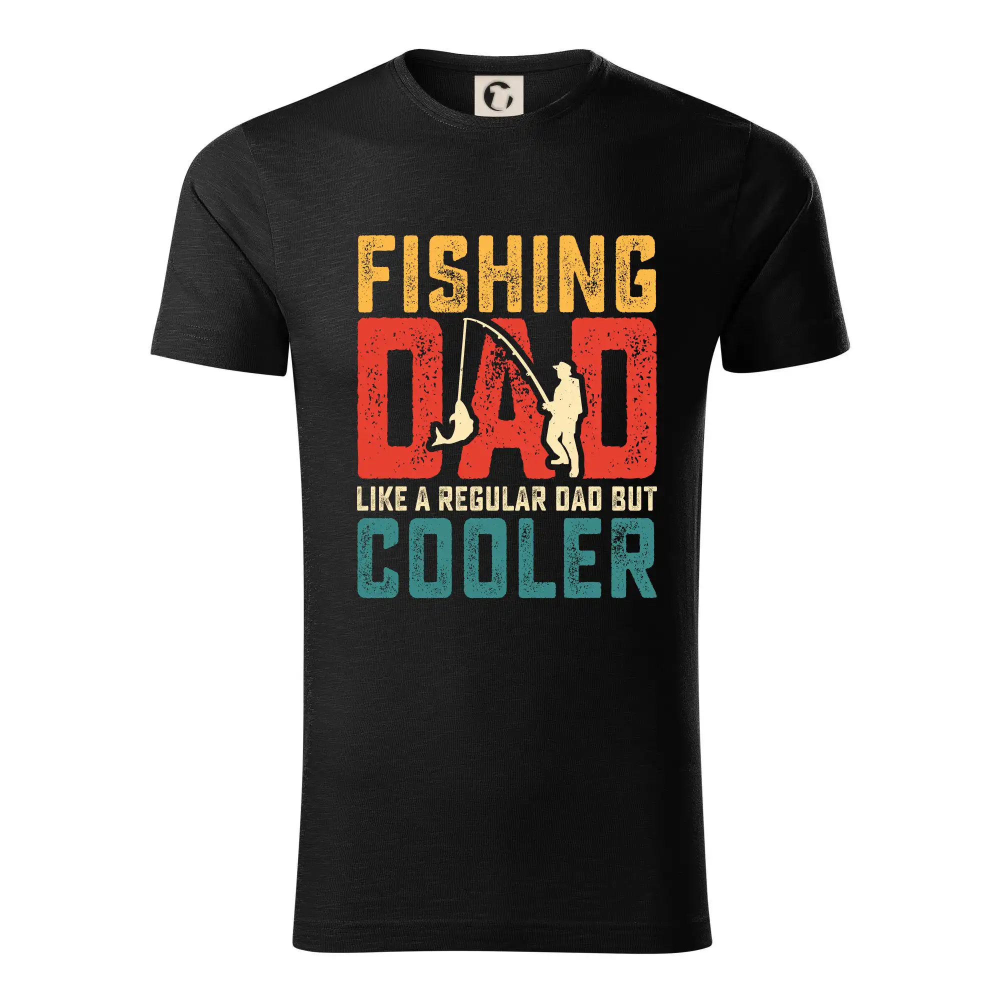 Tričká pre rybárov s potlačou - Fishing dad like a regular dad but cooler - Tričko z organickej bavlny