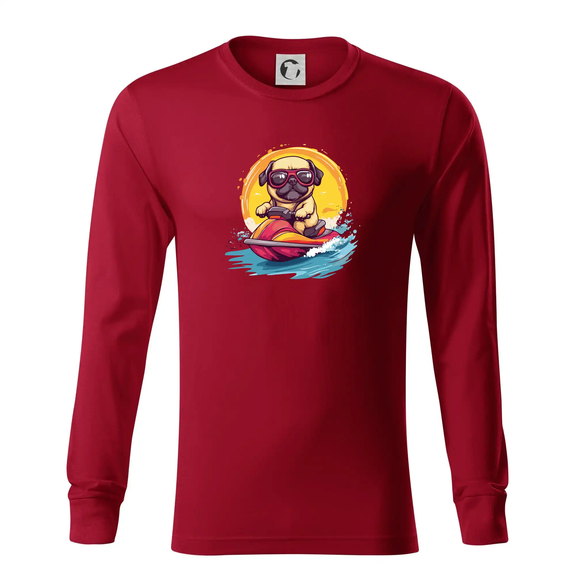 Mops na vodním skútru