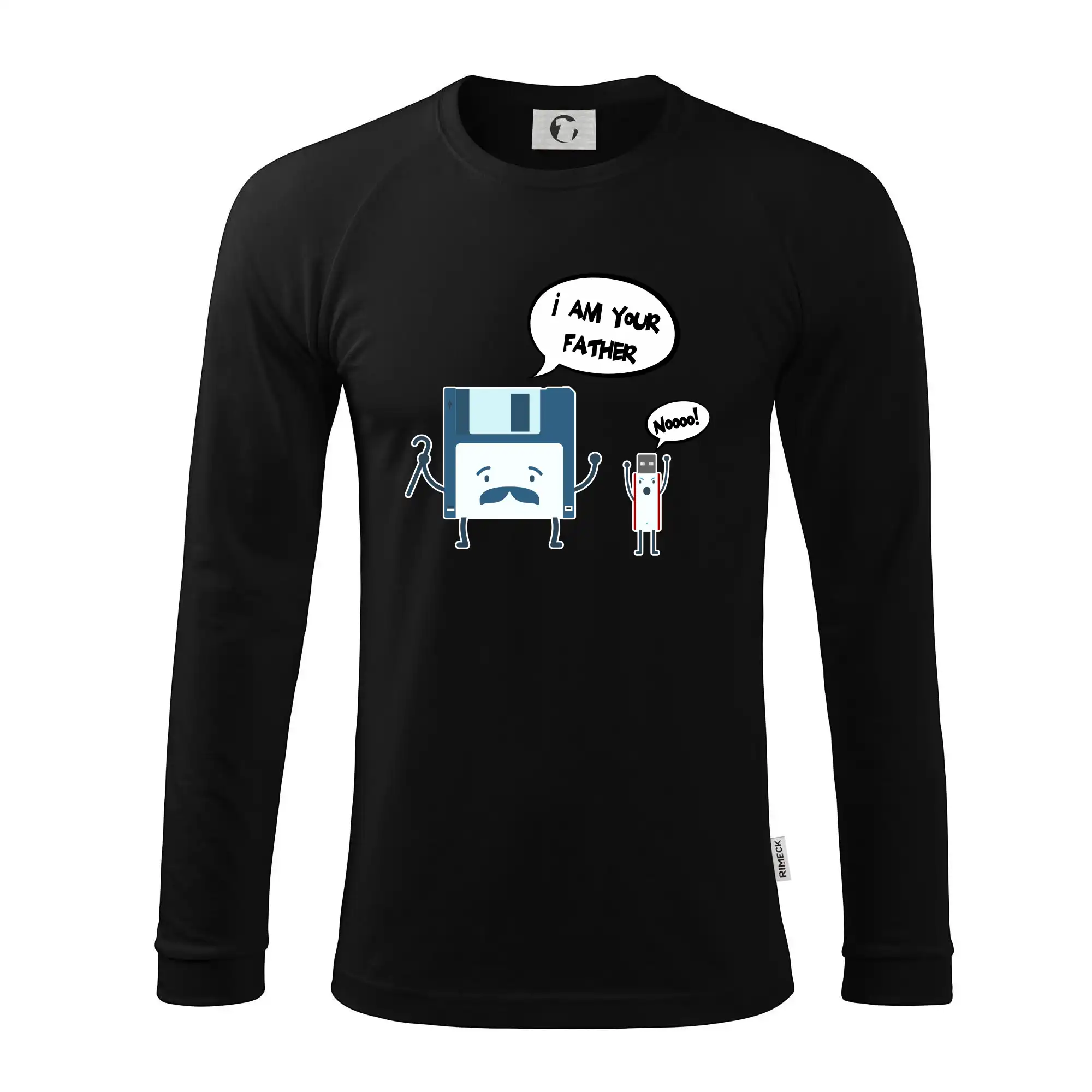 Tričká pre ajťákov - I am your father USB - Pánske tričko s dlhým rukávom LS130