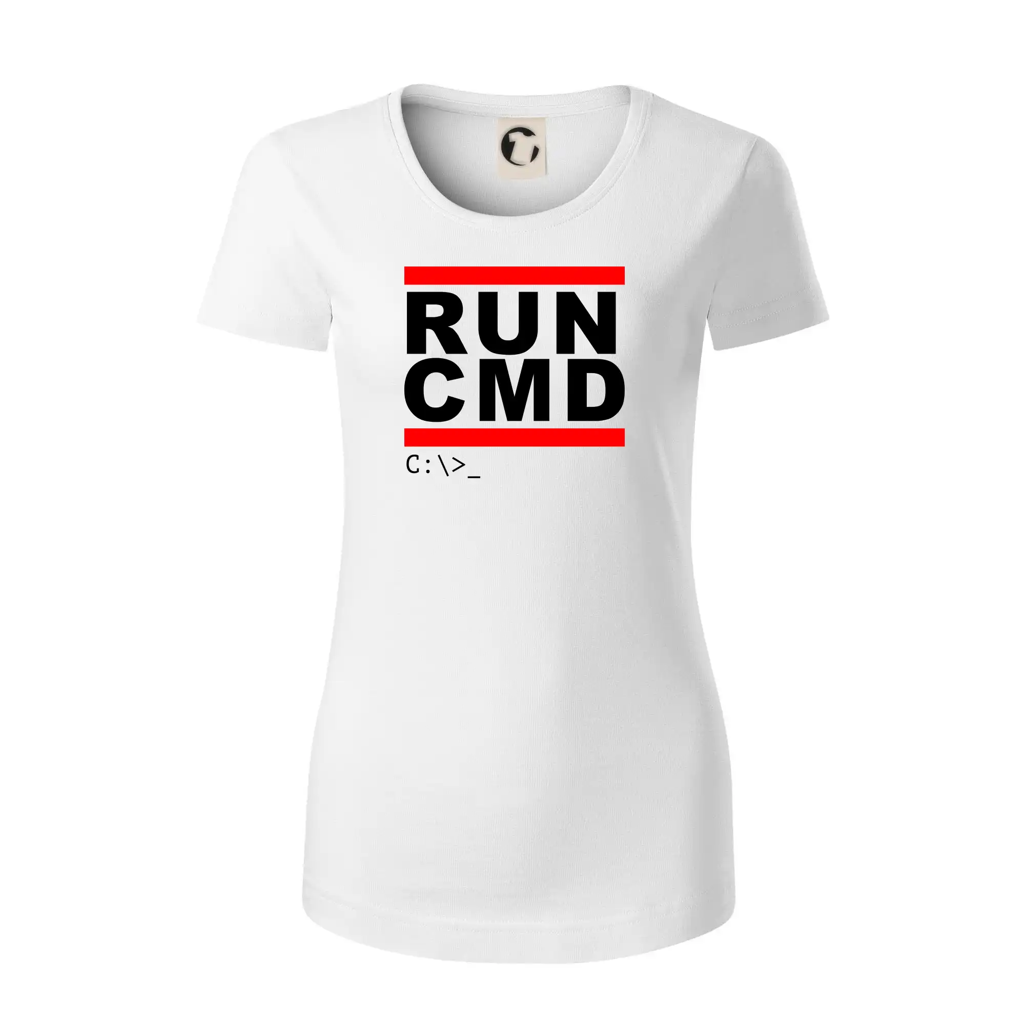 Tričká pre ajťákov - Run CMD - Dámske tričko z organickej bavlny Origin (GOTS)